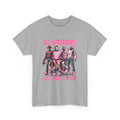 T-Shirt — "In October We Wear Pink" Breast Cancer Awareness Horror Characters Tee