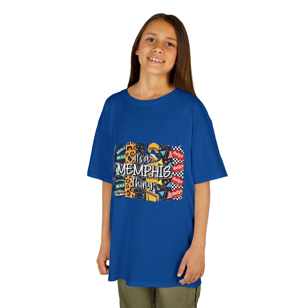 Memphis Kids T‑Shirt — Colorful Memphis City Pattern Tee