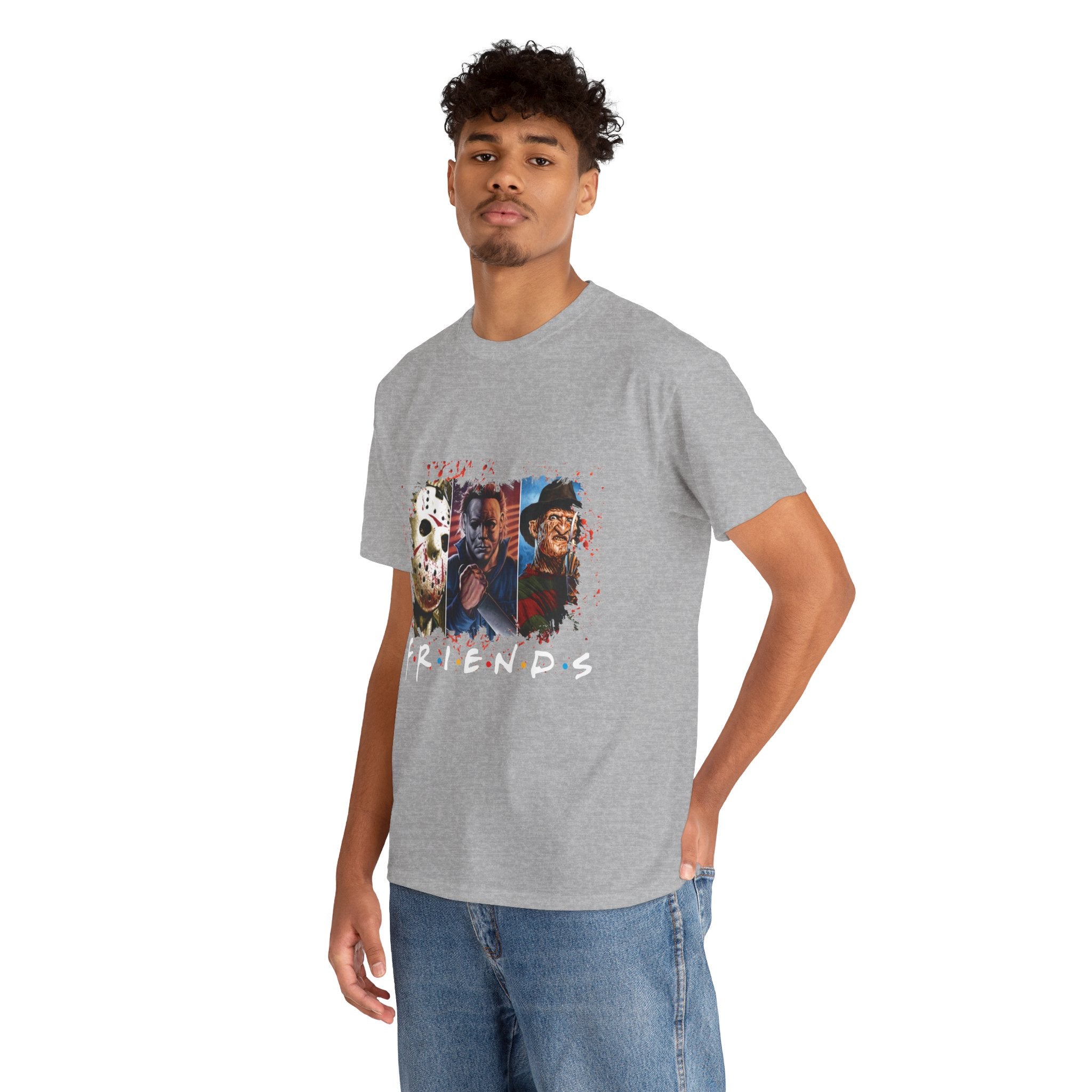 Horror Icons "Friends" T-Shirt — Jason, Michael & Freddy Graphic Tee