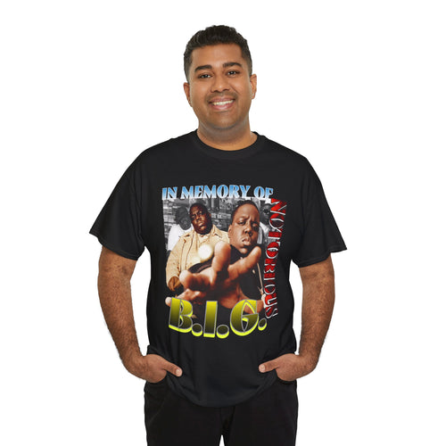 Biggie Smalls Memorial Tee — "In Memory of B.I.G." Tribute T-Shirt