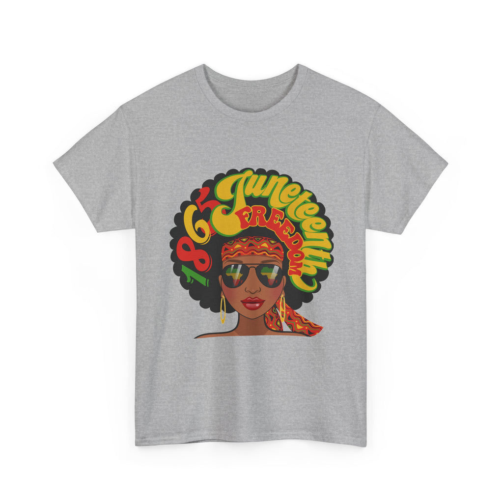 Juneteenth Afro Retro '60s Queen Tee – Vintage Black Girl Magic Graphic T-Shirt