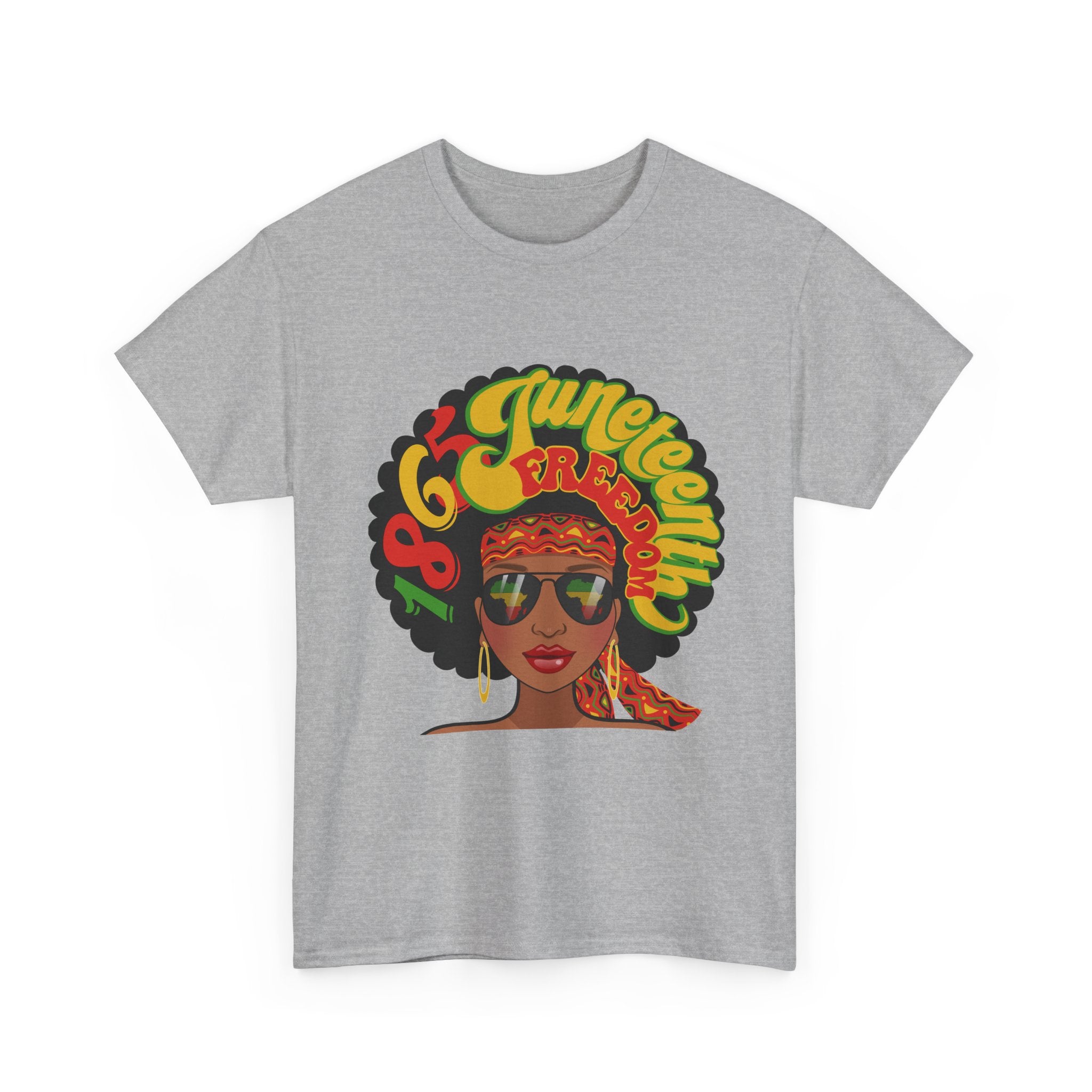 Juneteenth Afro Retro '60s Queen Tee – Vintage Black Girl Magic Graphic T-Shirt
