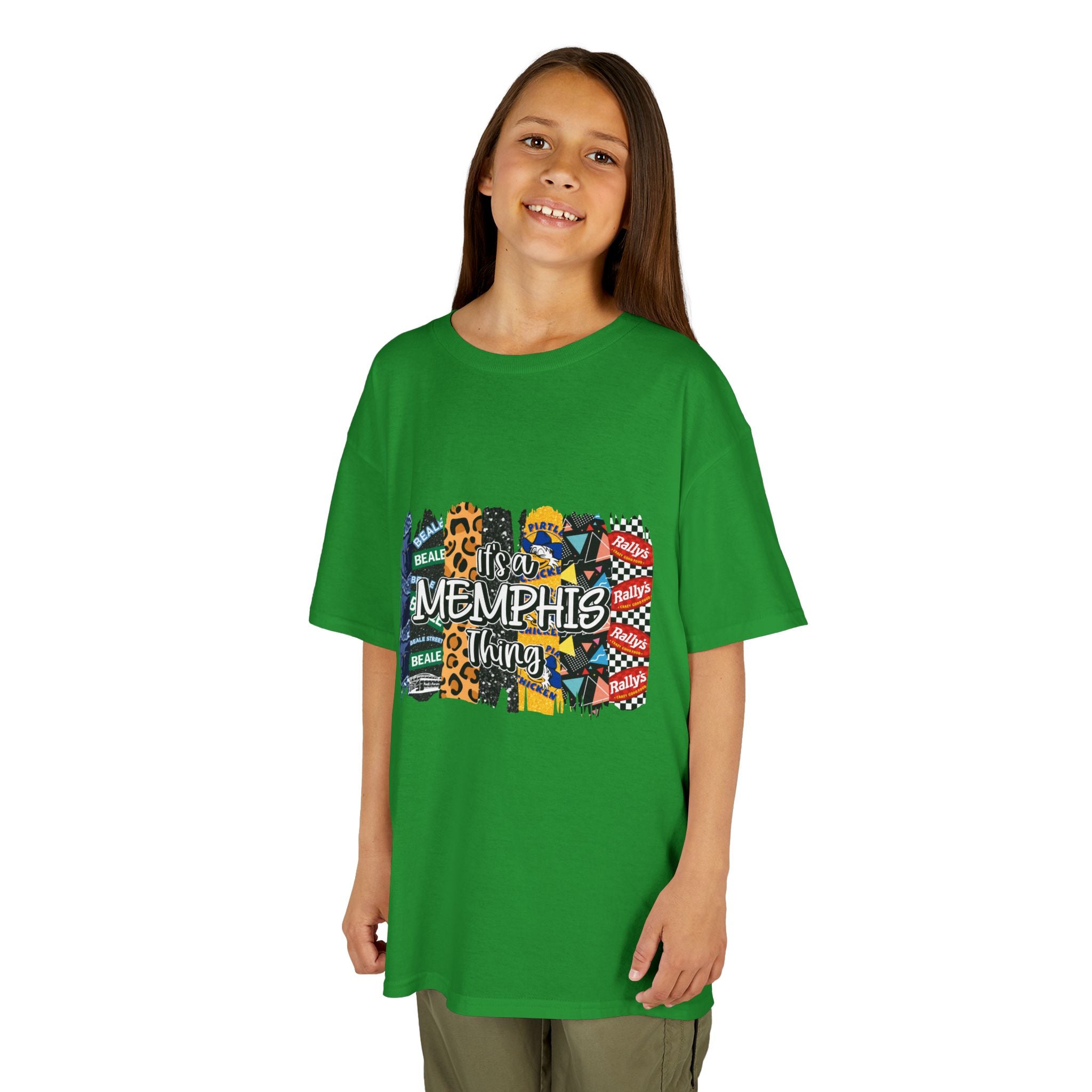 Memphis Kids T‑Shirt — Colorful Memphis City Pattern Tee