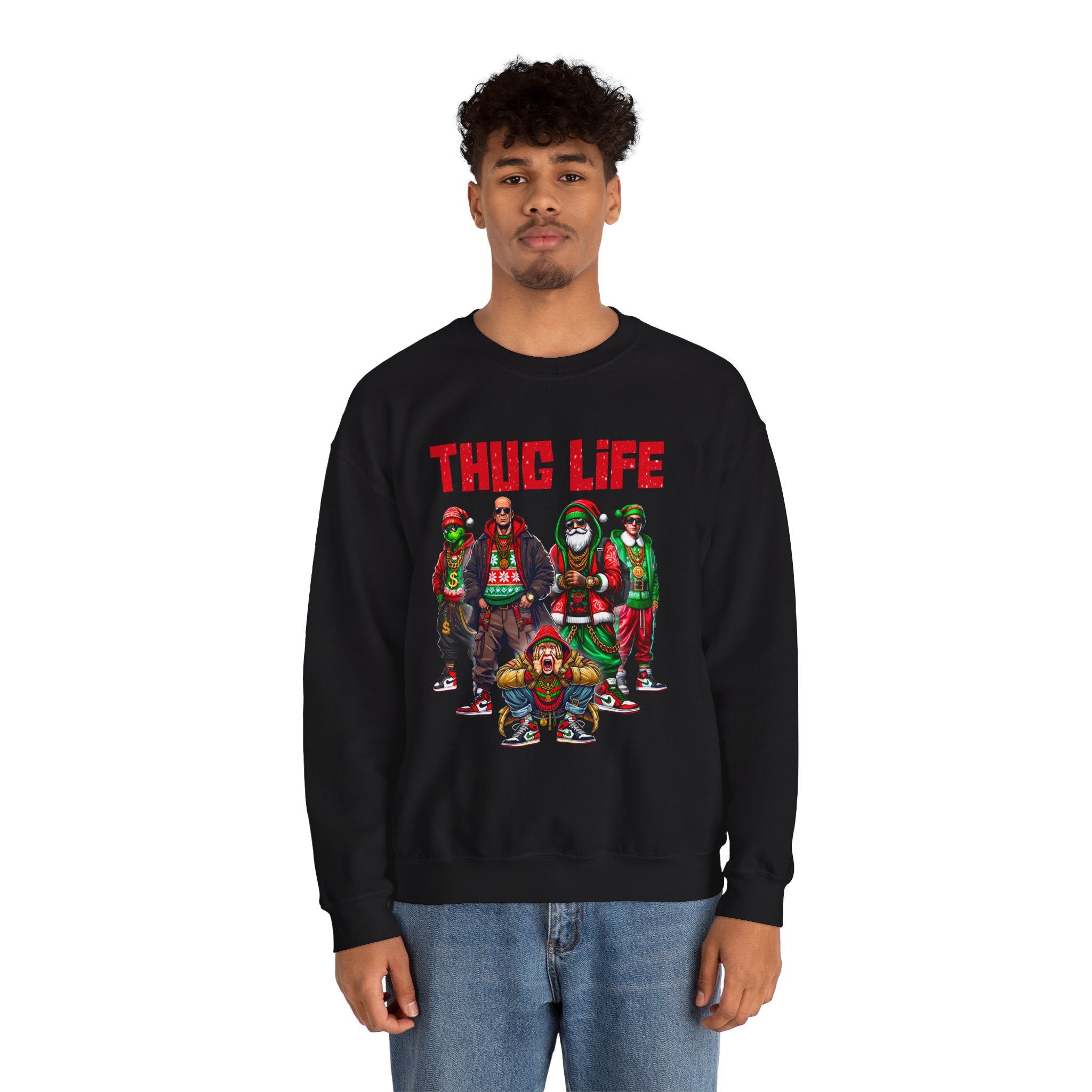 Urban Christmas Sweatshirt — Holiday Urban Santa Crewneck