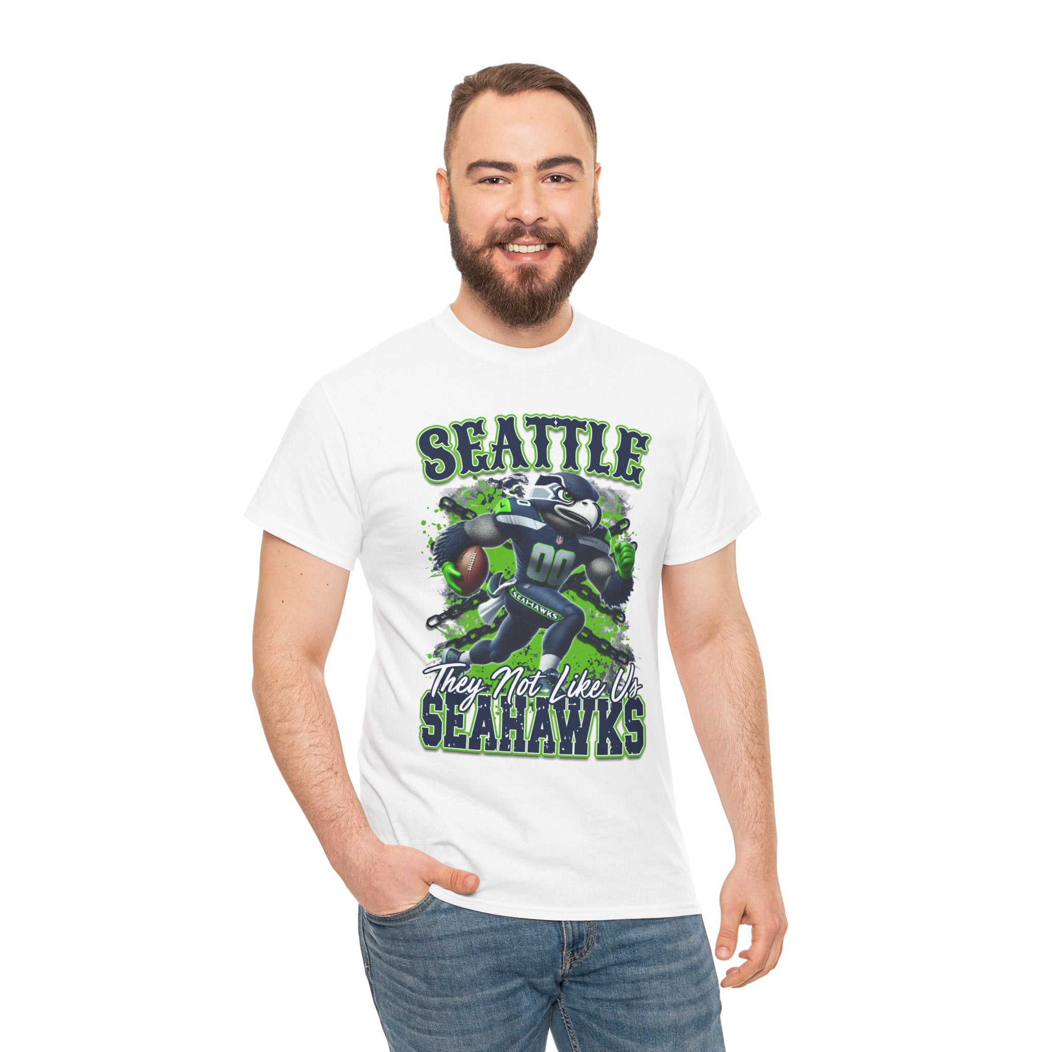 Seattle Seahawks They Not Like Us Football T-Shirt – “They Not Like Us” Grunge Fan Tee