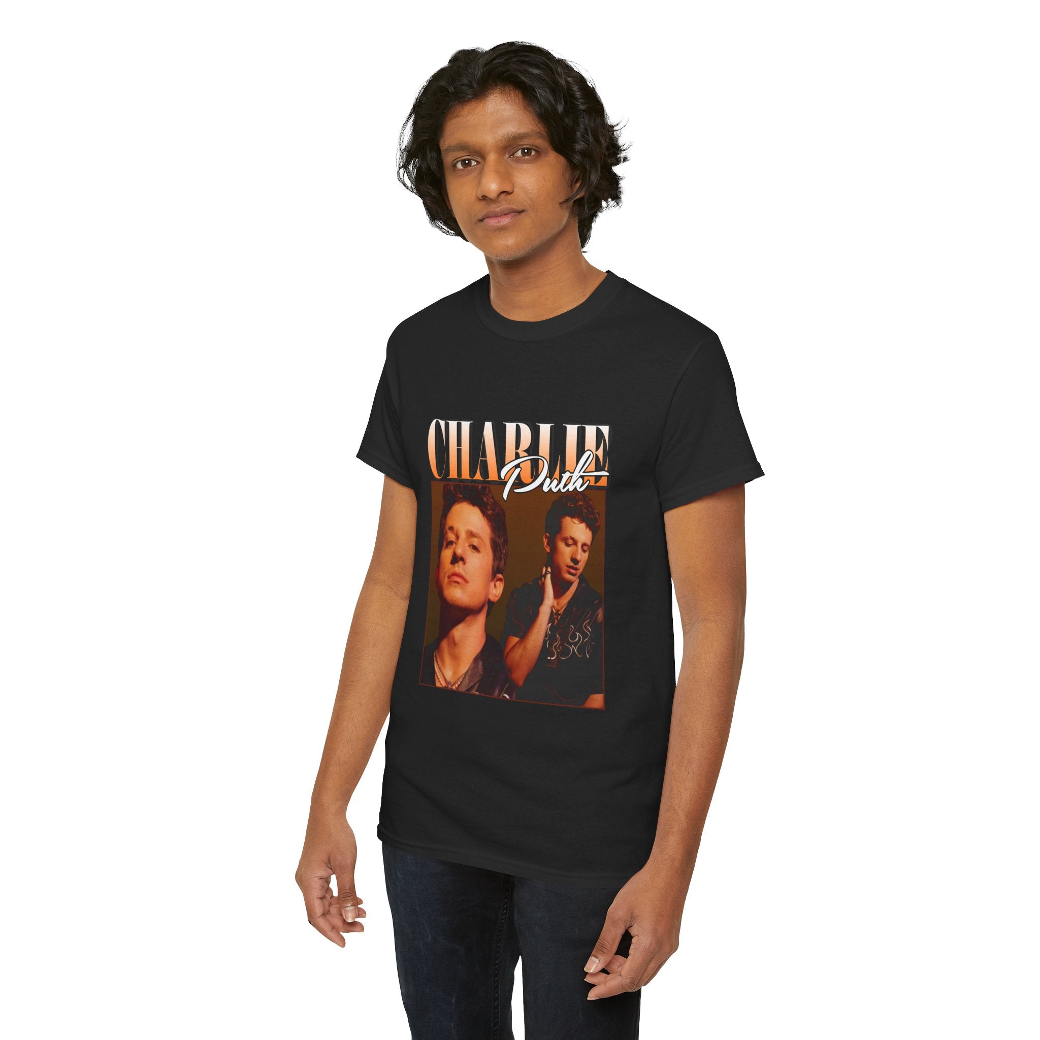 Charlie Puth Vintage Photo T‑Shirt — Retro Pop Star Tee