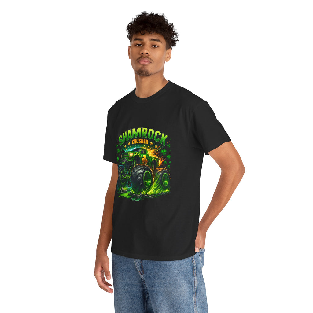 Shamrock Crusher Monster Truck T‑Shirt