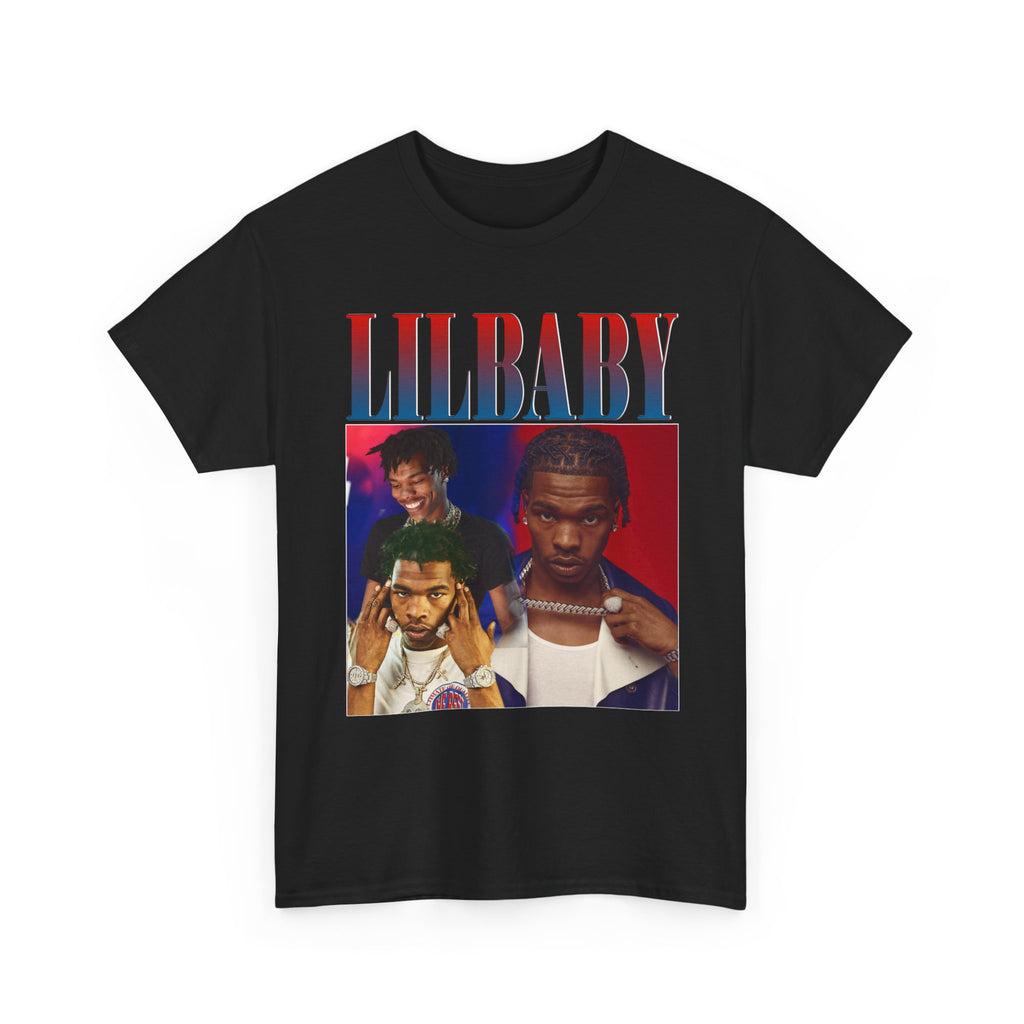 Graphic Tee — "LILBABY" Photo Collage Rap Tribute Shirt