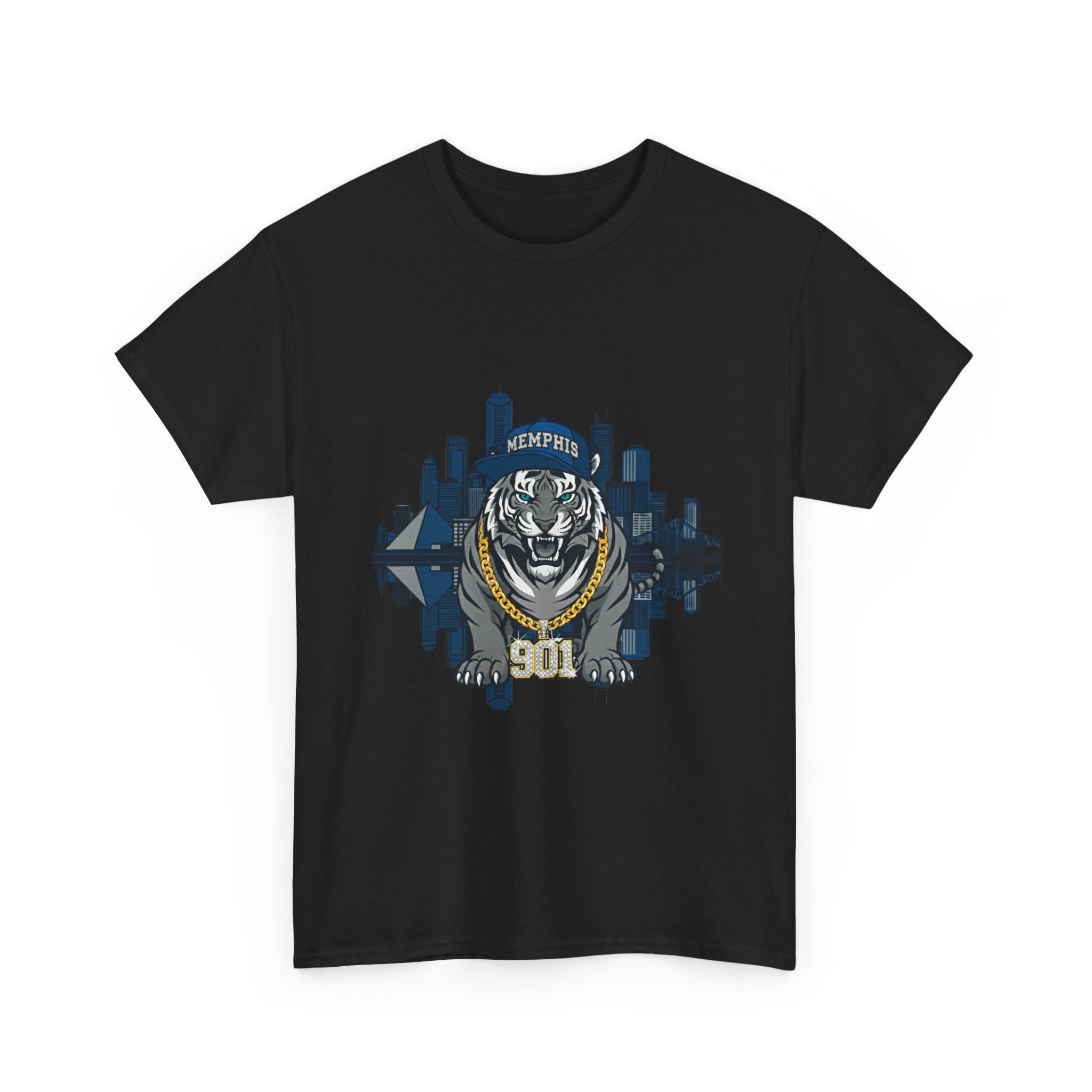 Tiger City Skyline T‑Shirt — Memphis 901 Vintage Sports Graphic Tee
