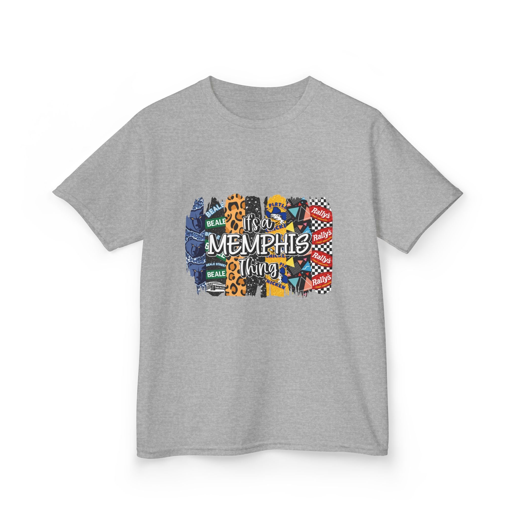 Memphis Kids T‑Shirt — Colorful Memphis City Pattern Tee