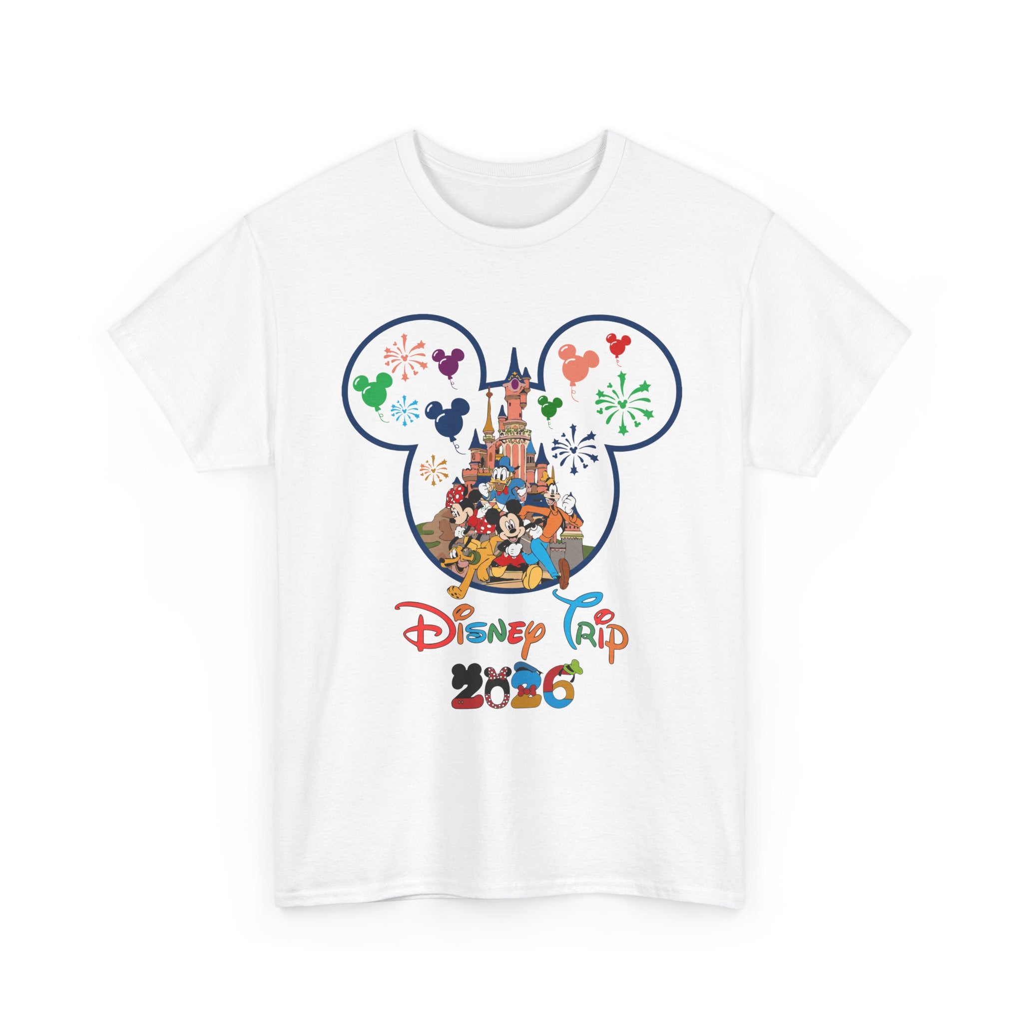 Disney Trip 2026 Mickey Castle T-Shirt