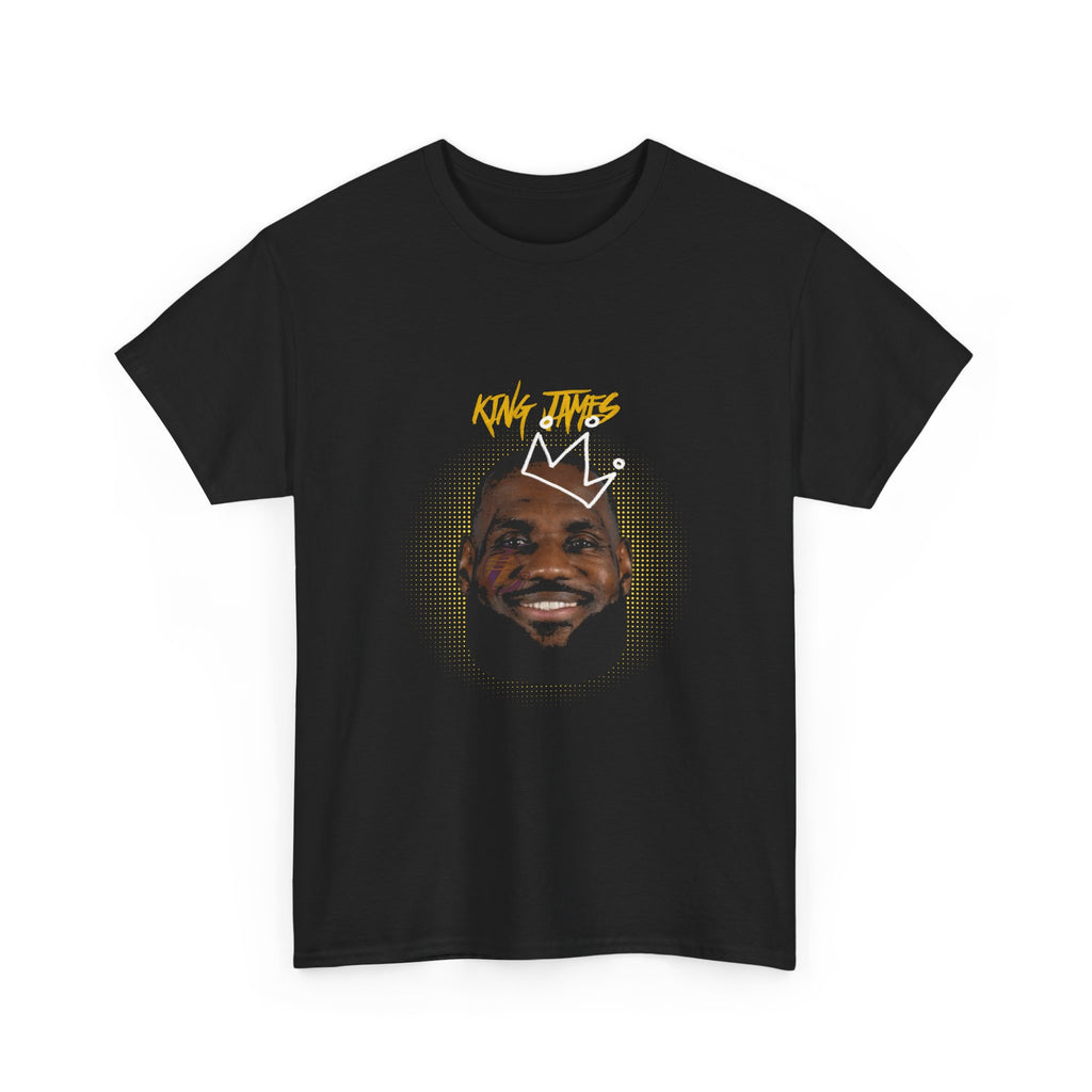 King James T-Shirt — Crowned Face Graphic Tee