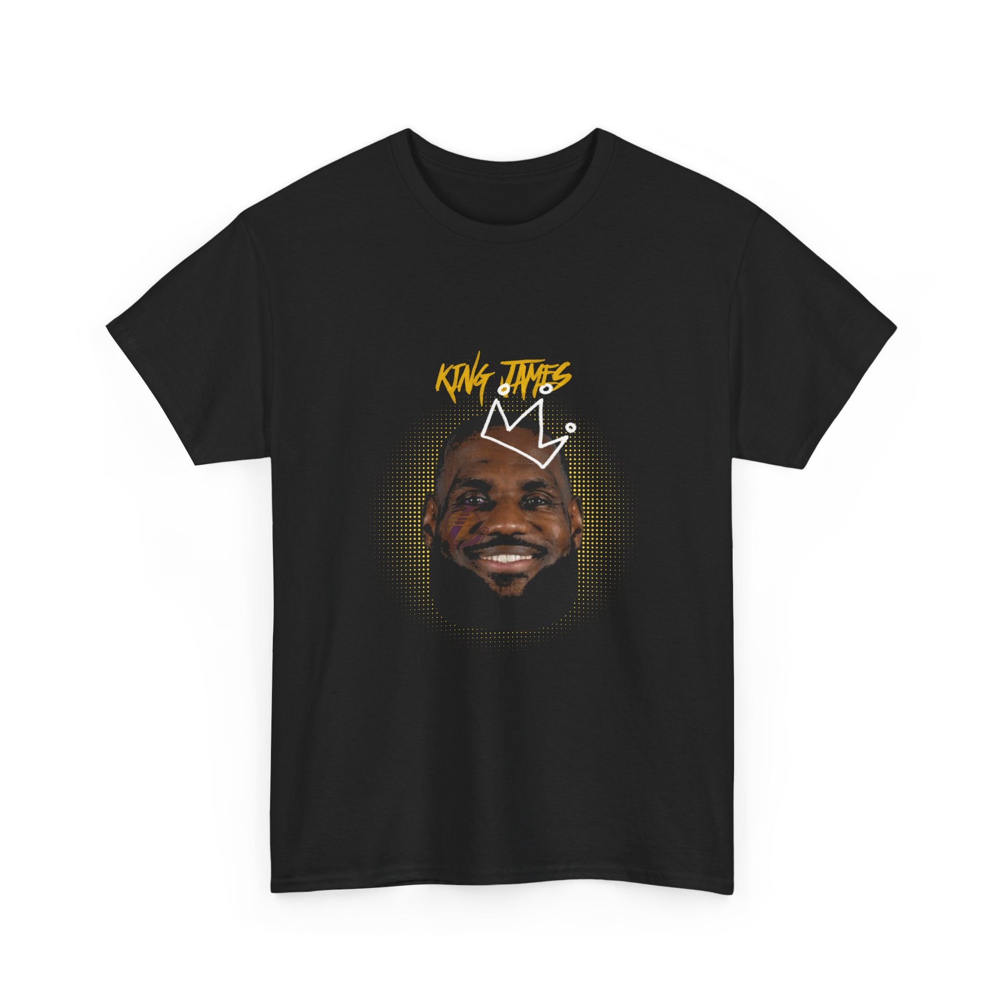 King James T-Shirt — Crowned Face Graphic Tee