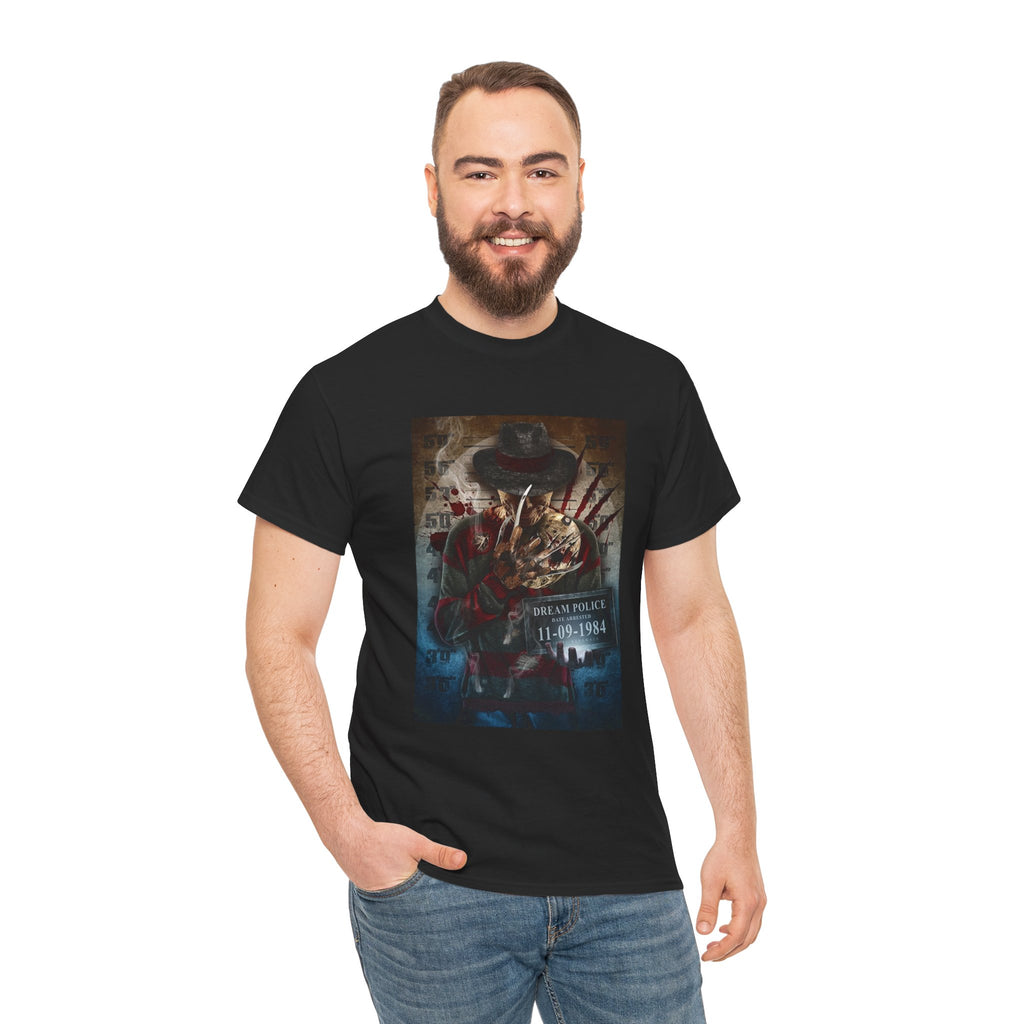 Freddy Krueger Horror Tee — Dream Police 11-10-1984 Graphic T-Shirt