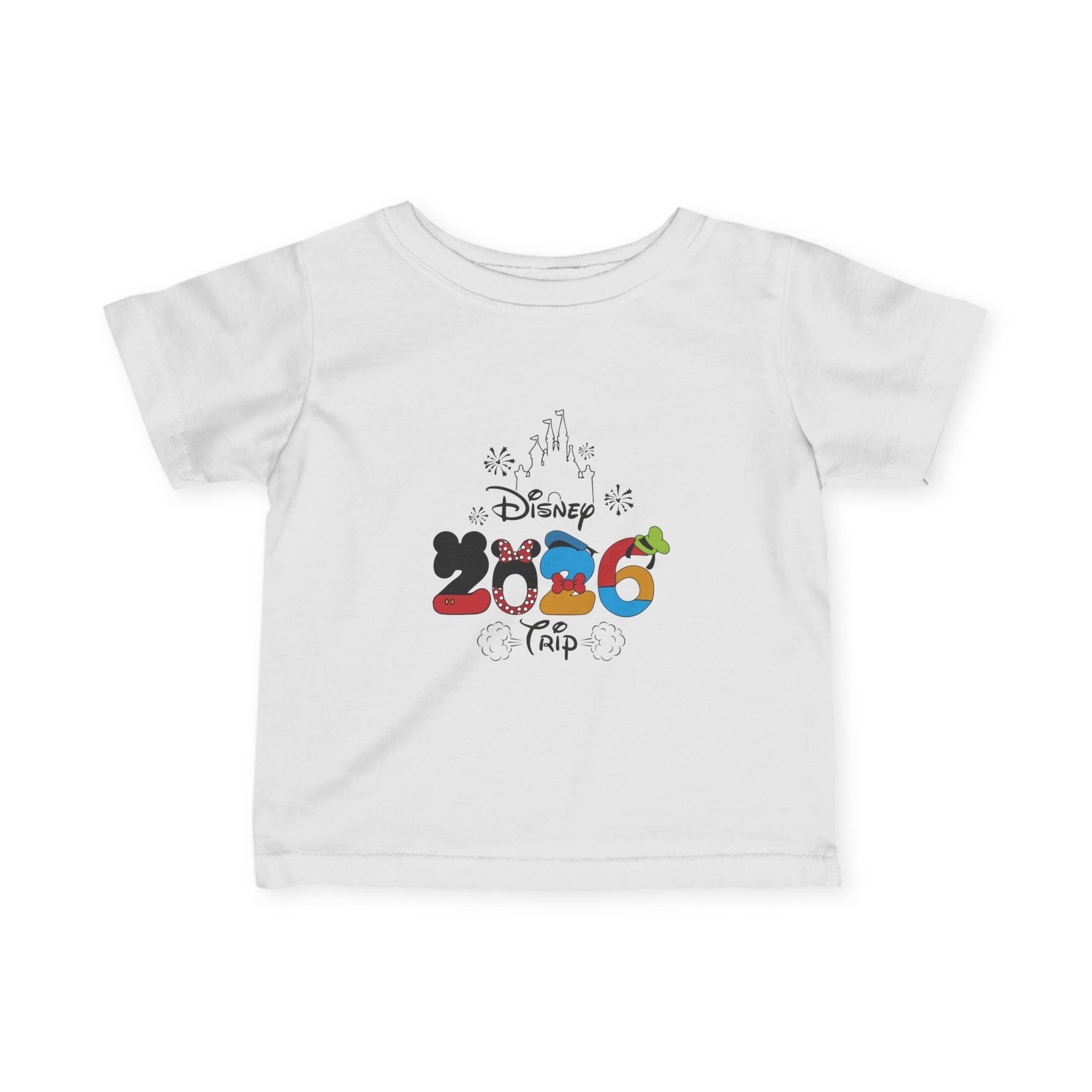 Infant Disney 2026 Trip Tee — Baby Vacation Mickey Characters Shirt