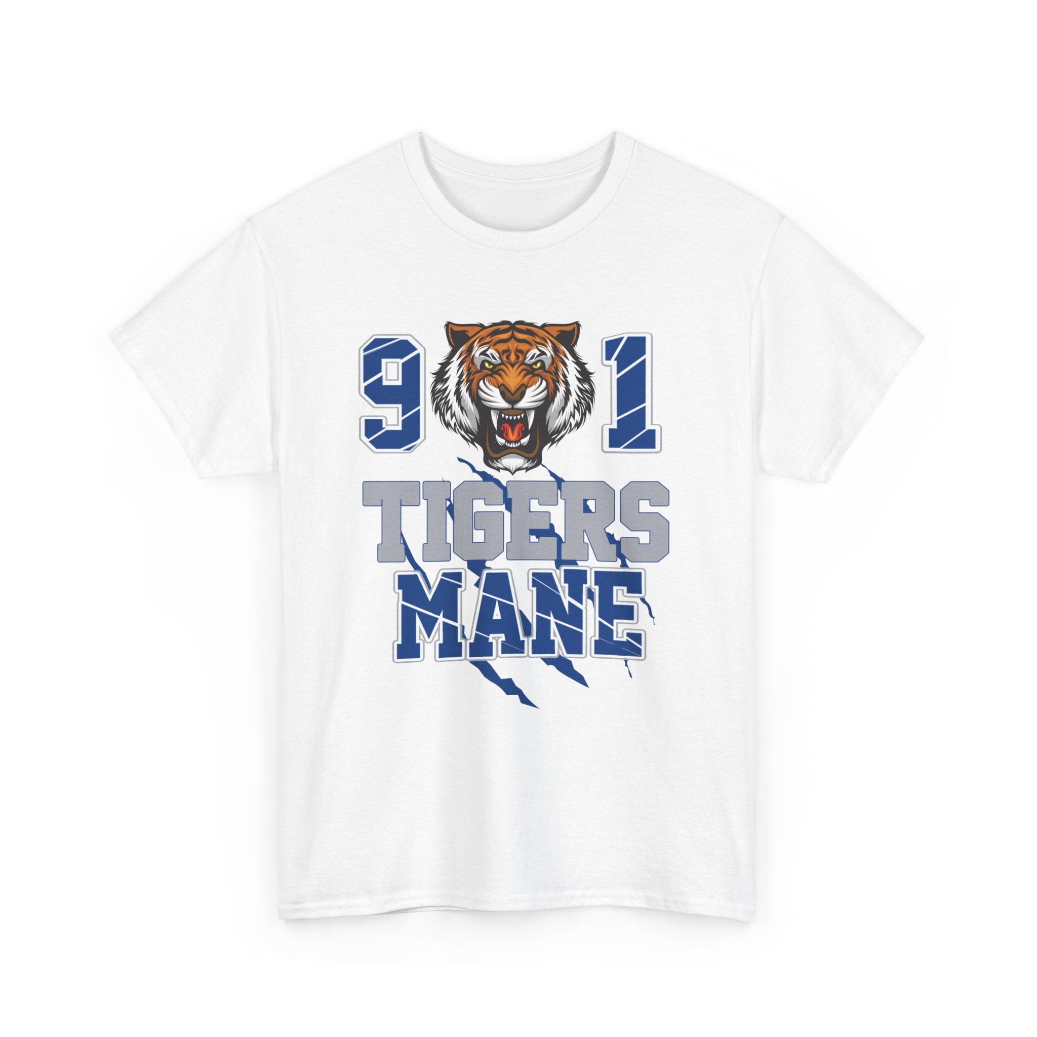 Tigers Mane Graphic T-Shirt — 901 Tiger Head College Team Tee