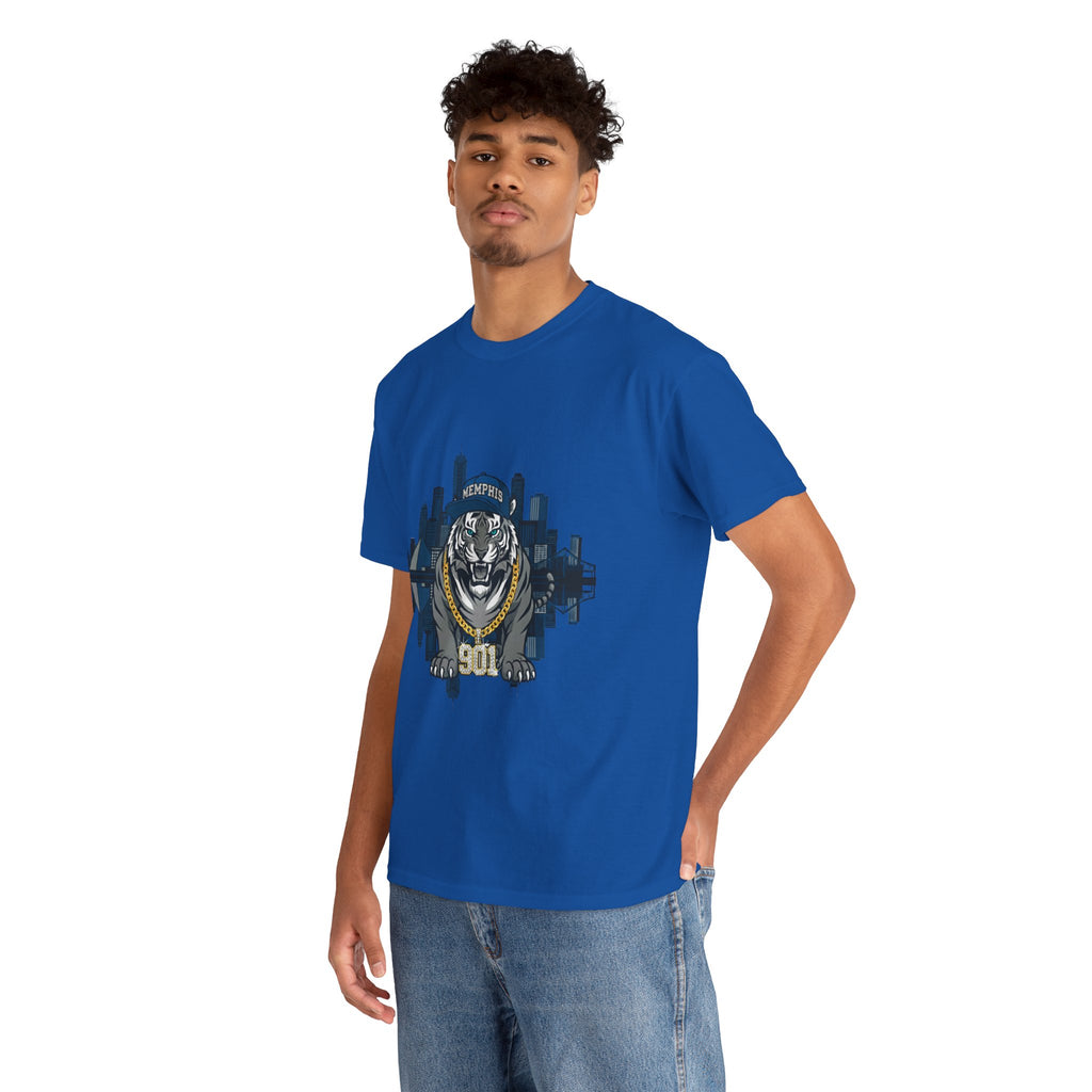 Tiger City Skyline T‑Shirt — Memphis 901 Vintage Sports Graphic Tee