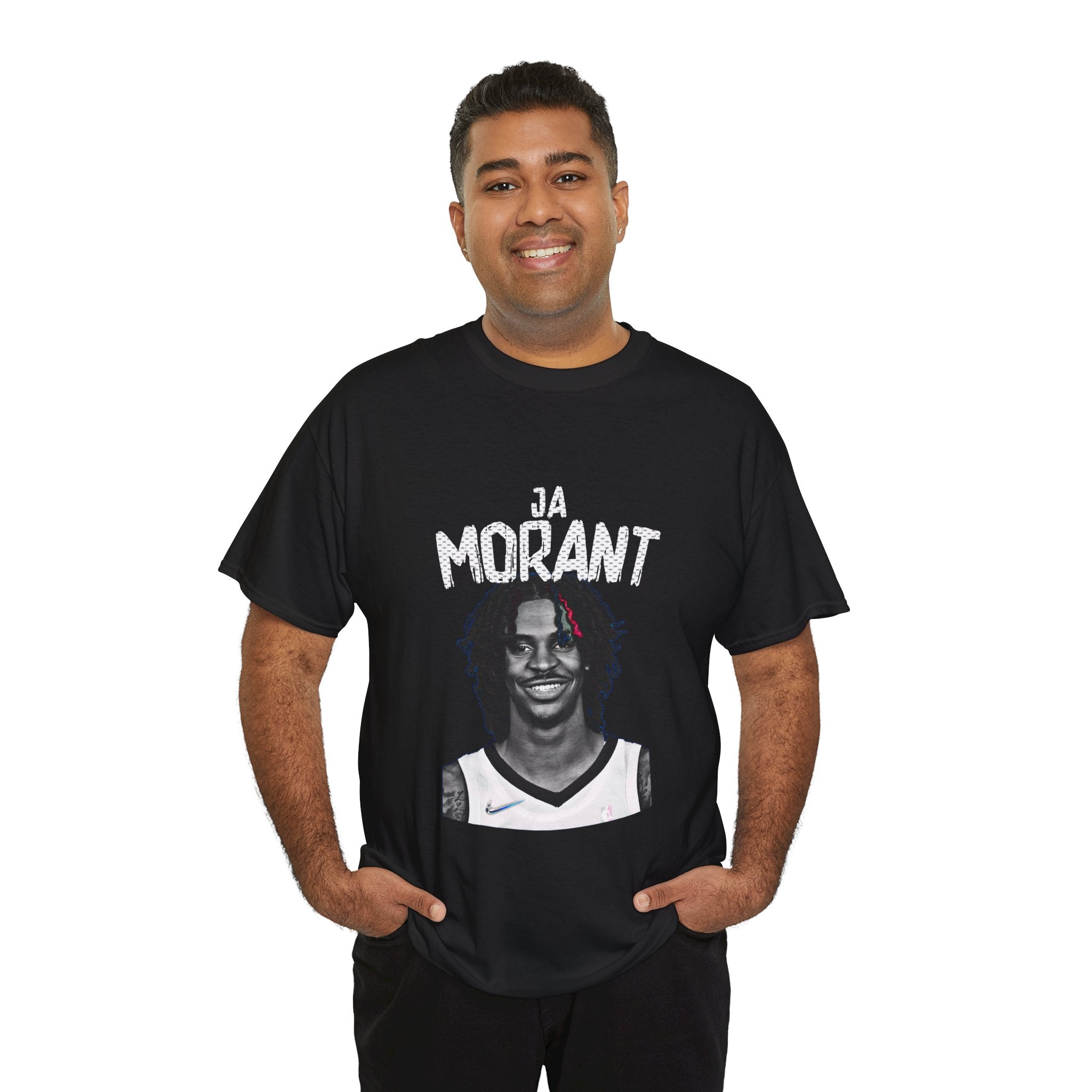 Ja Morant Portrait Tee — Basketball Fan Jersey Shirt