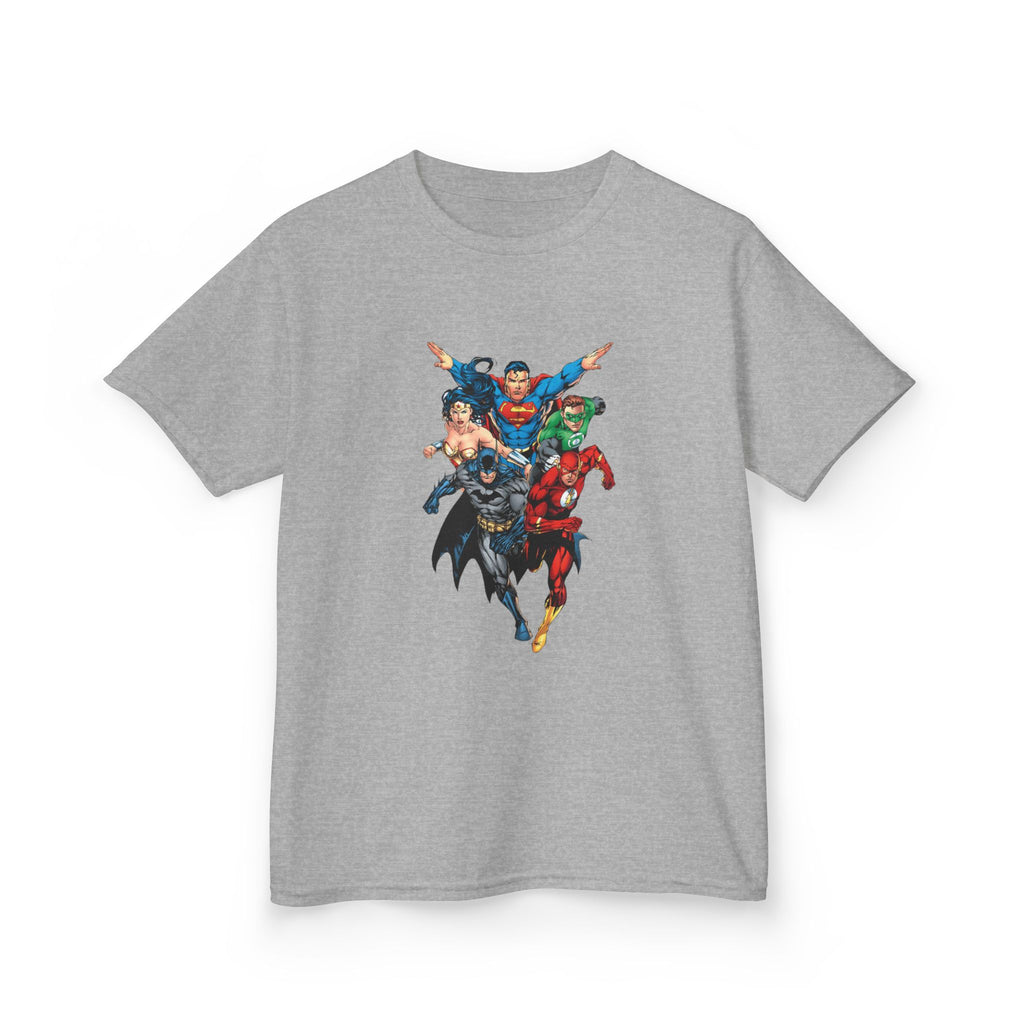 Kids Justice League Team T‑Shirt — Justice League Character Tee for Boys & Girls