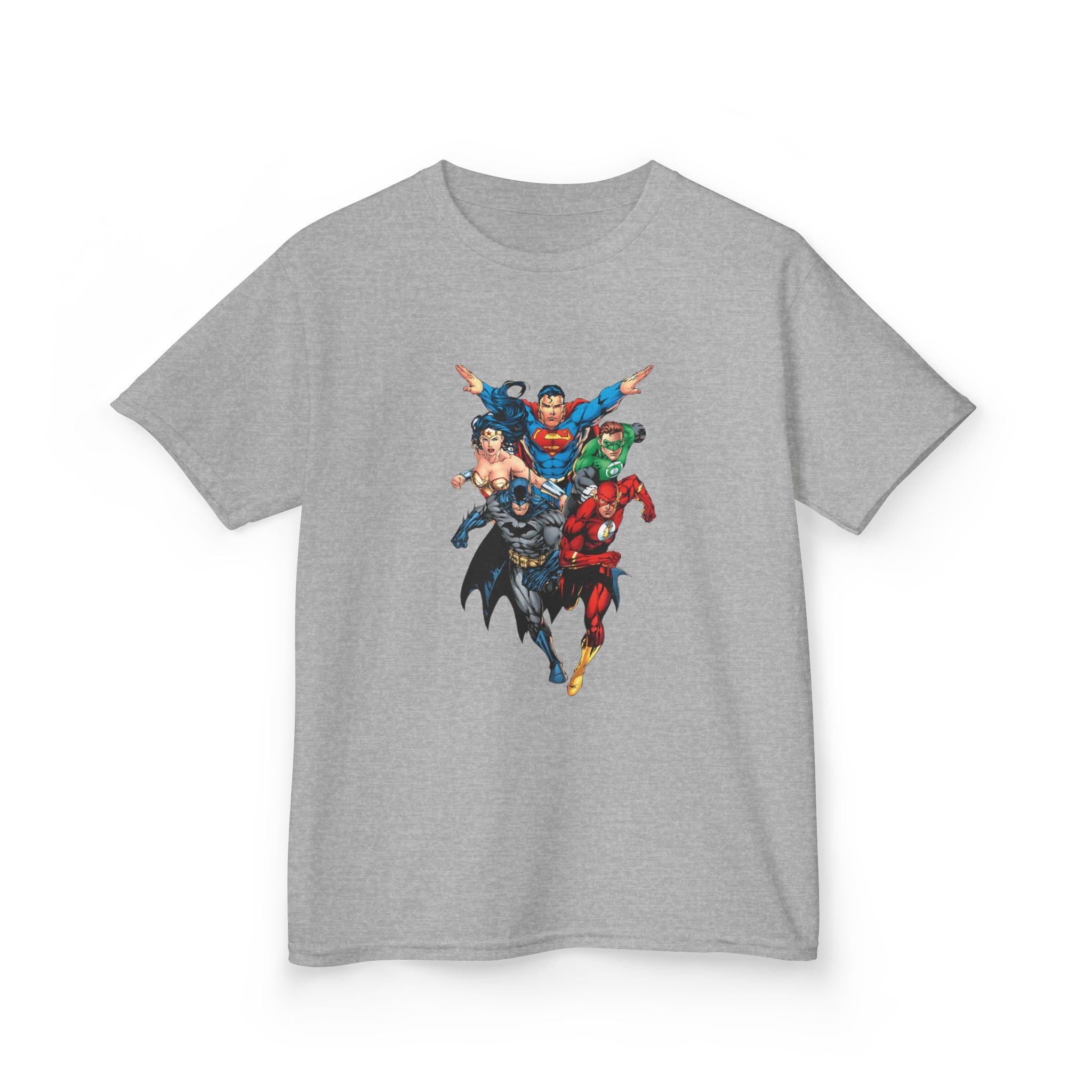 Kids Justice League Team T‑Shirt — Justice League Character Tee for Boys & Girls