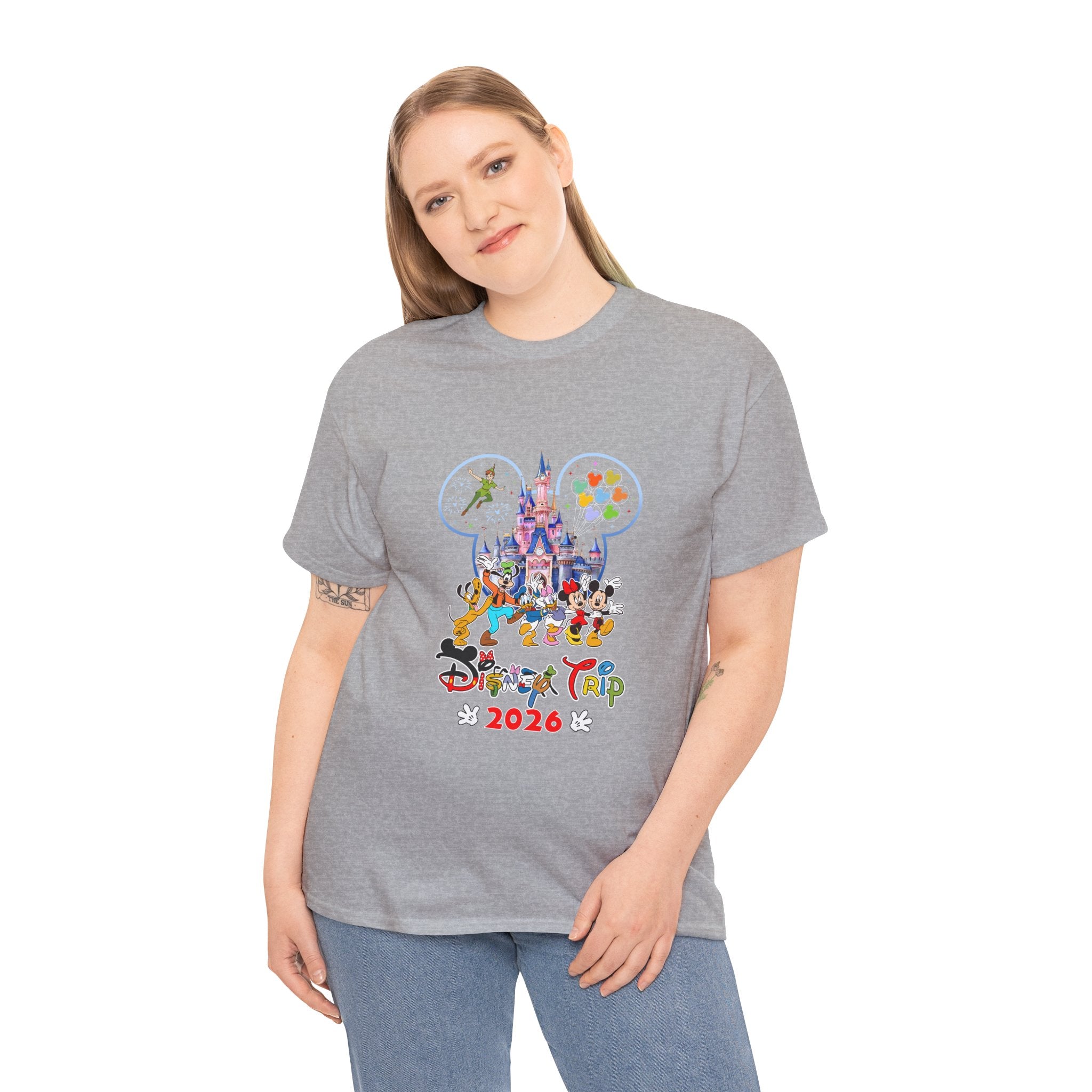 Disney Trip 2026 T-Shirt — Family Vacation Castle Mickey & Friends Tee