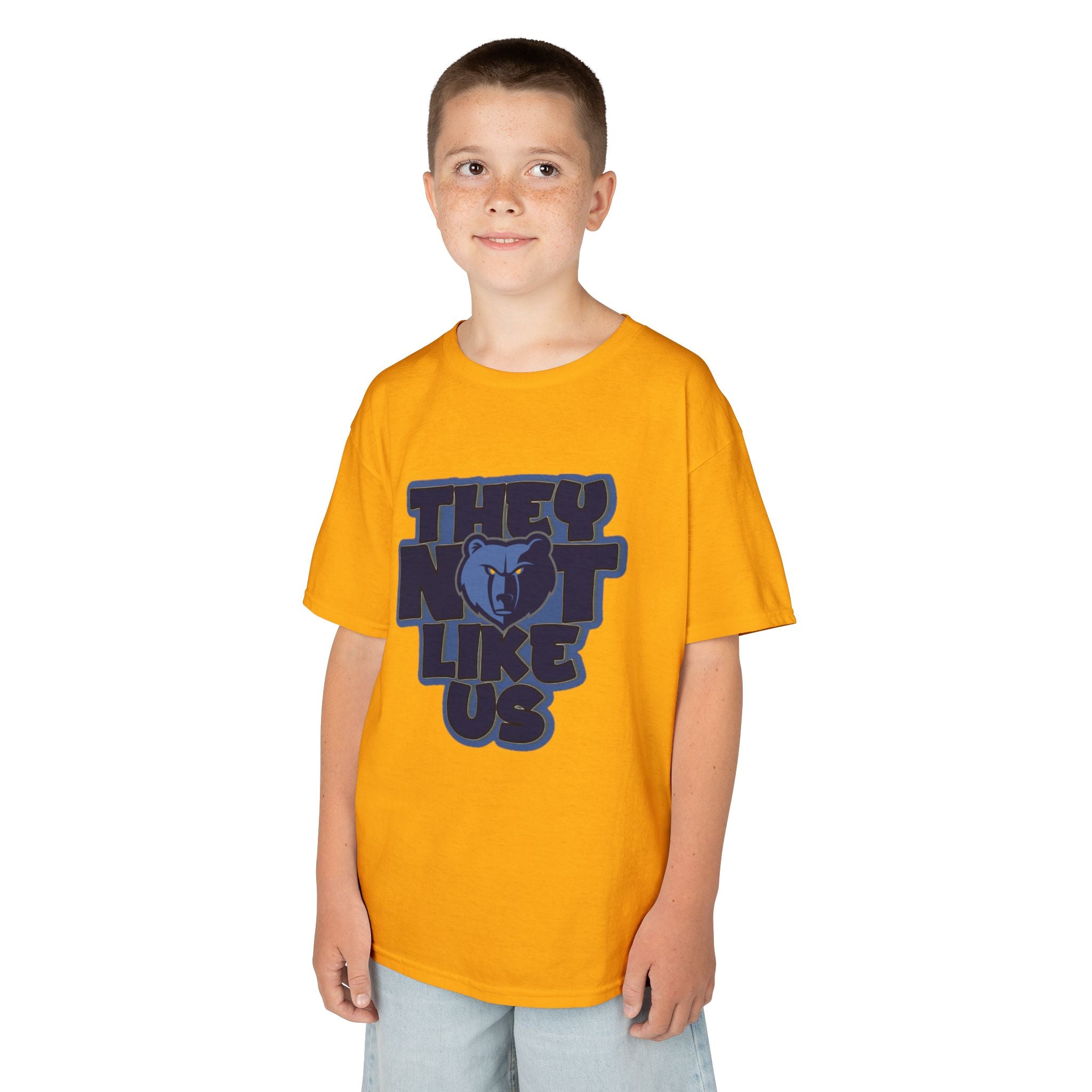 Kids 'They Not Like Us' Graphic Tee - Playful Sports Mascot Shirt
