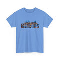 Memphis Skyline T-Shirt — Cityscape Graphic Tee with 'MEMPHIS' Text
