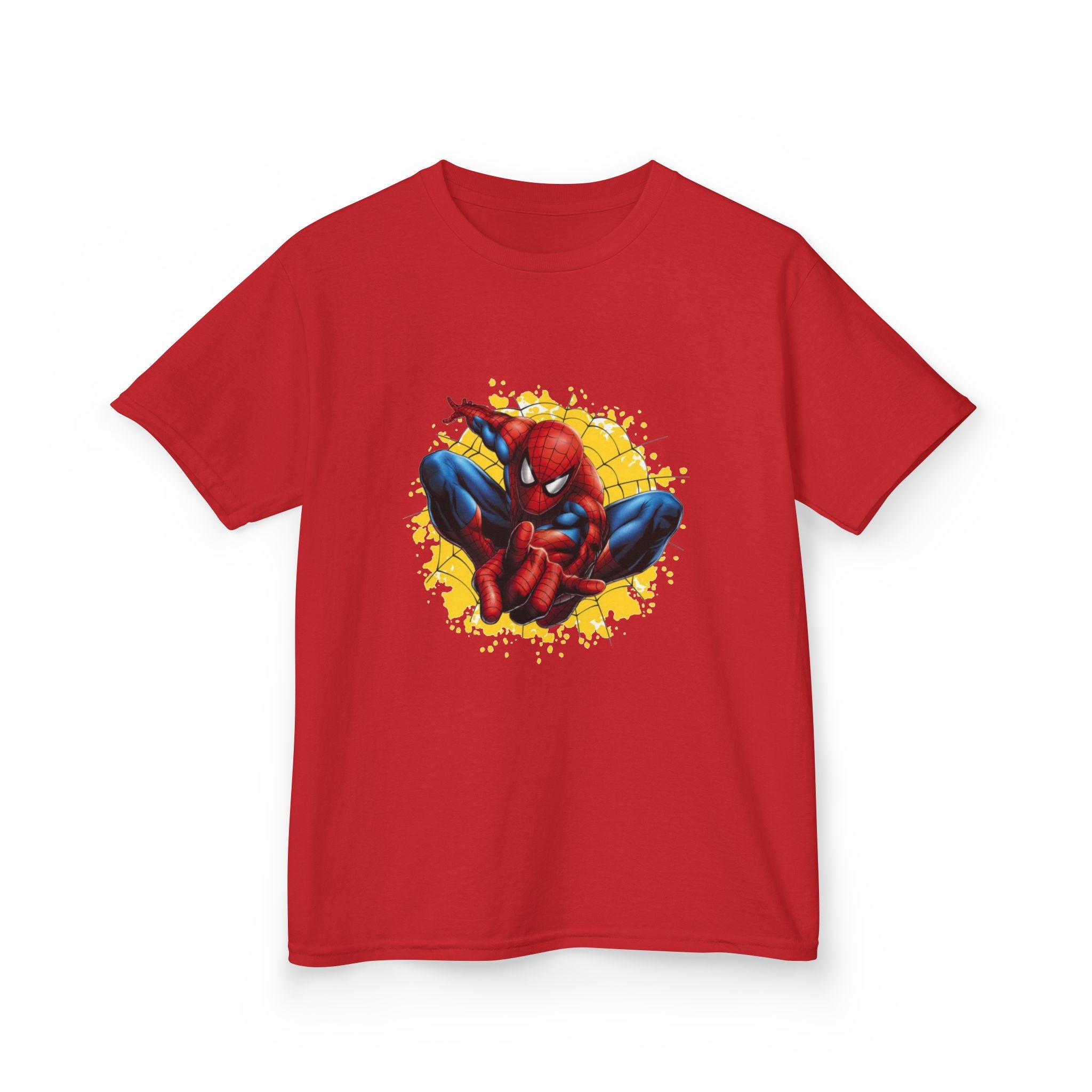 Spider-Man Kids Superhero Tee — Red Spider Hero Graphic Shirt