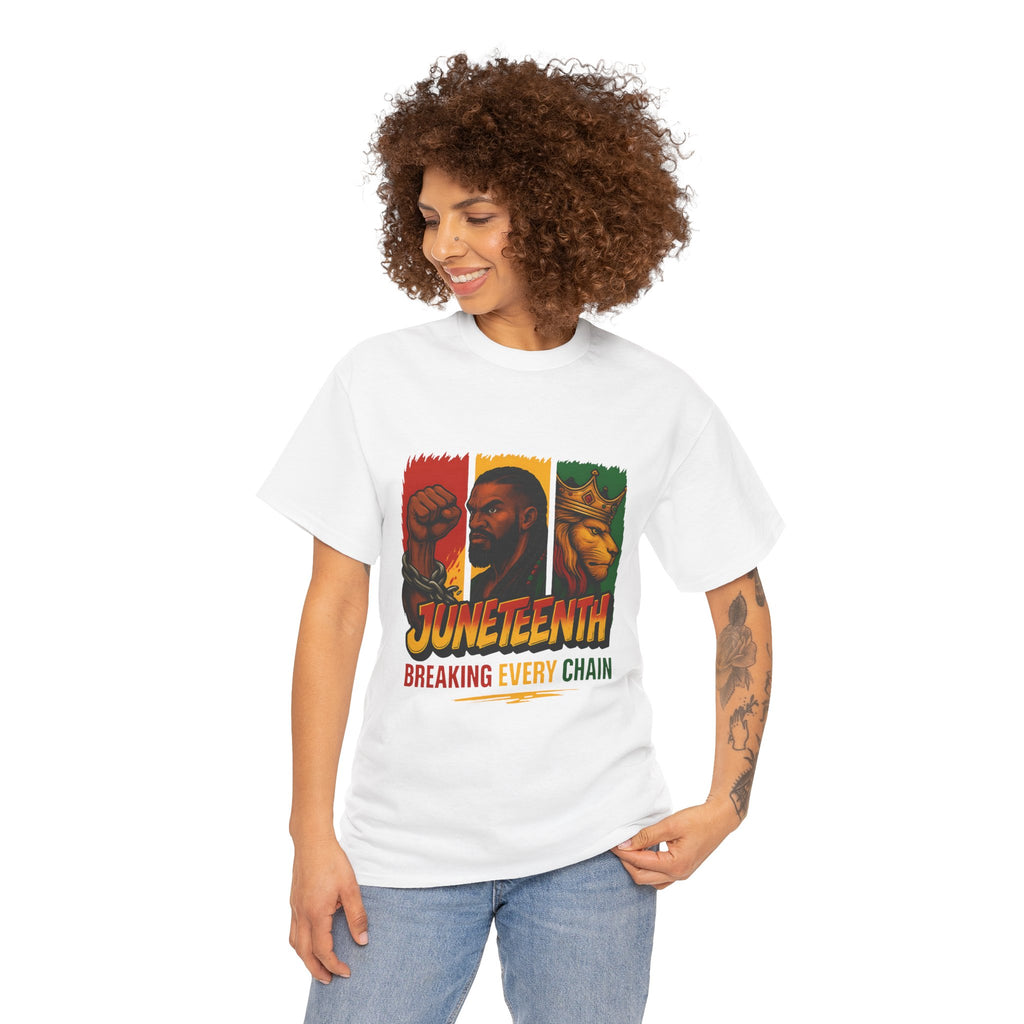 Juneteenth T-Shirt — "Breaking Every Chain" Black History Celebration Tee