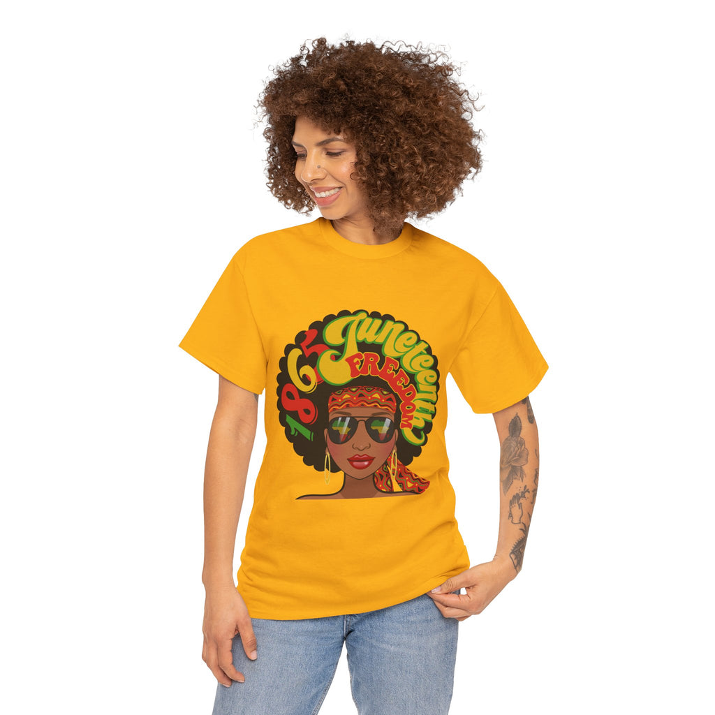 Juneteenth Freedom Afro Graphic T-Shirt