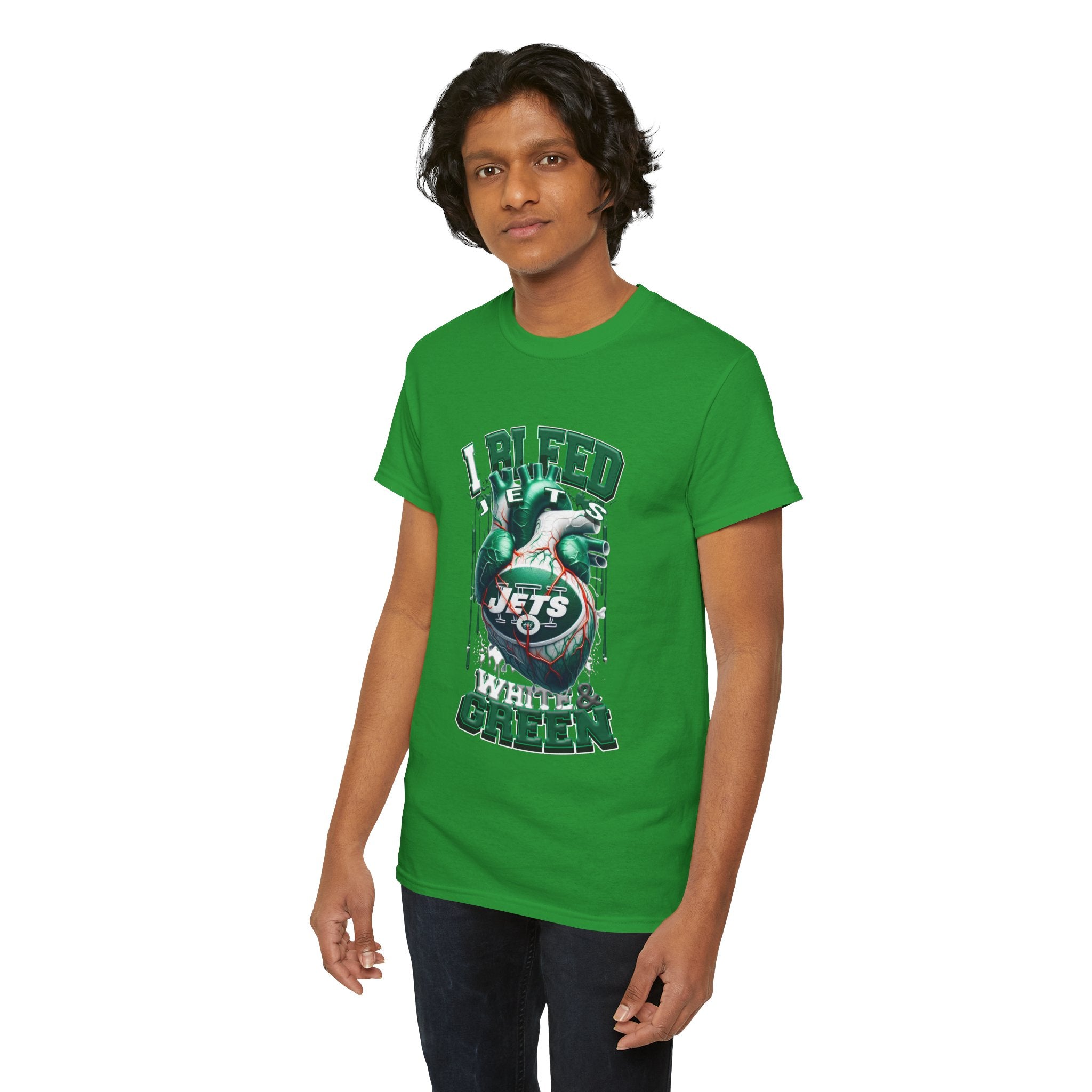 Jets "I Bleed White & Green" Graphic T-Shirt