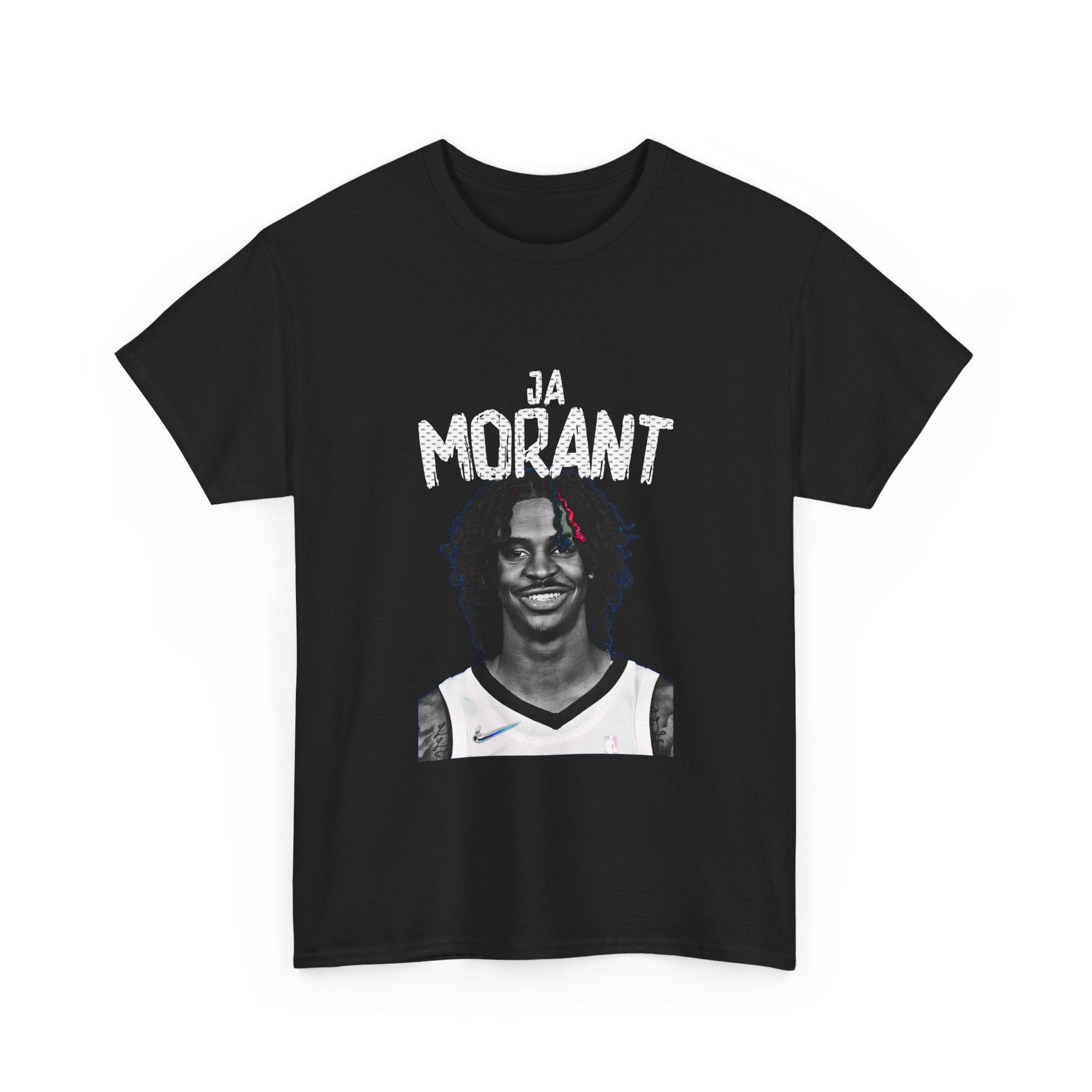 Ja Morant Portrait Tee — Basketball Fan Jersey Shirt