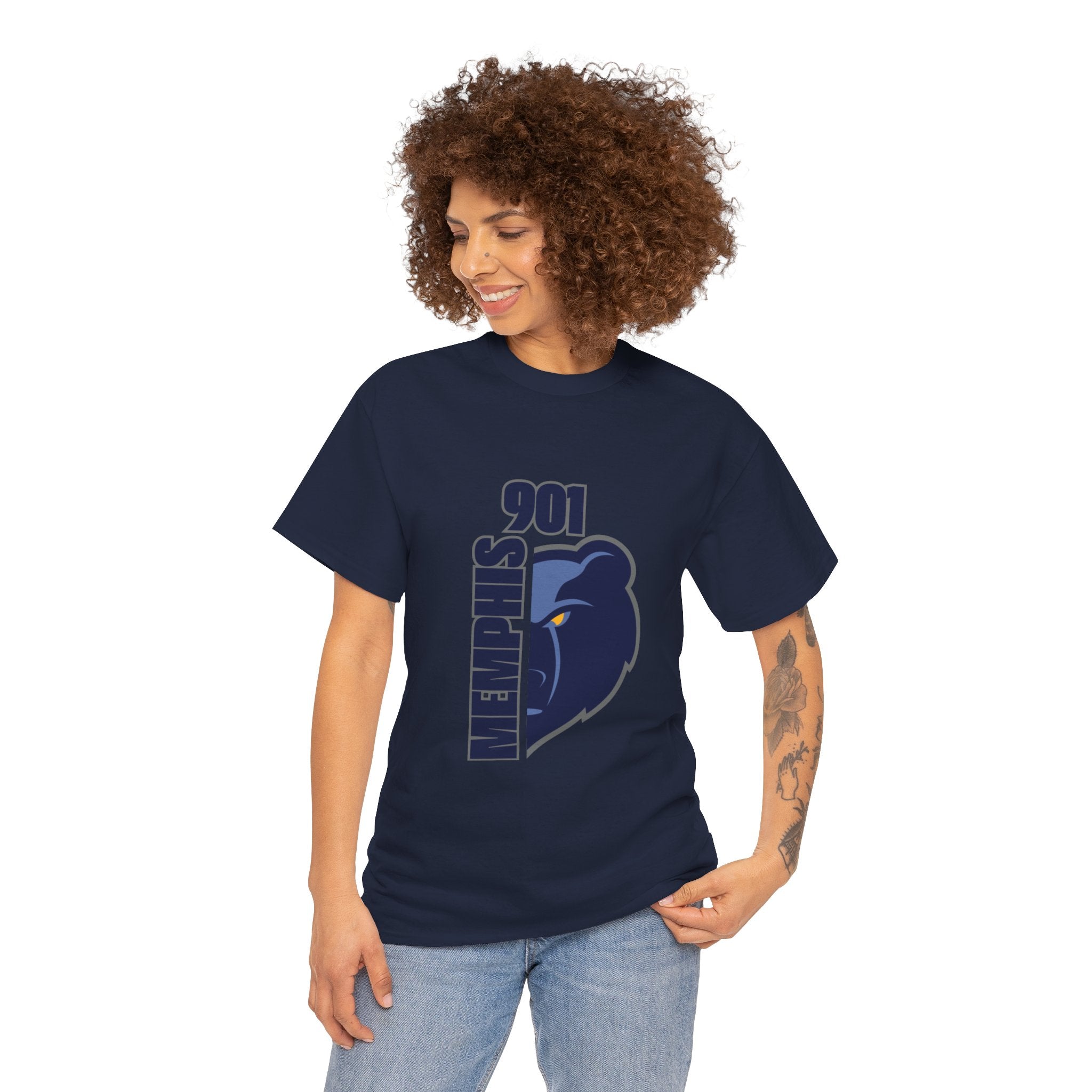 Memphis Grizzlies 901 Vertical Logo T-Shirt