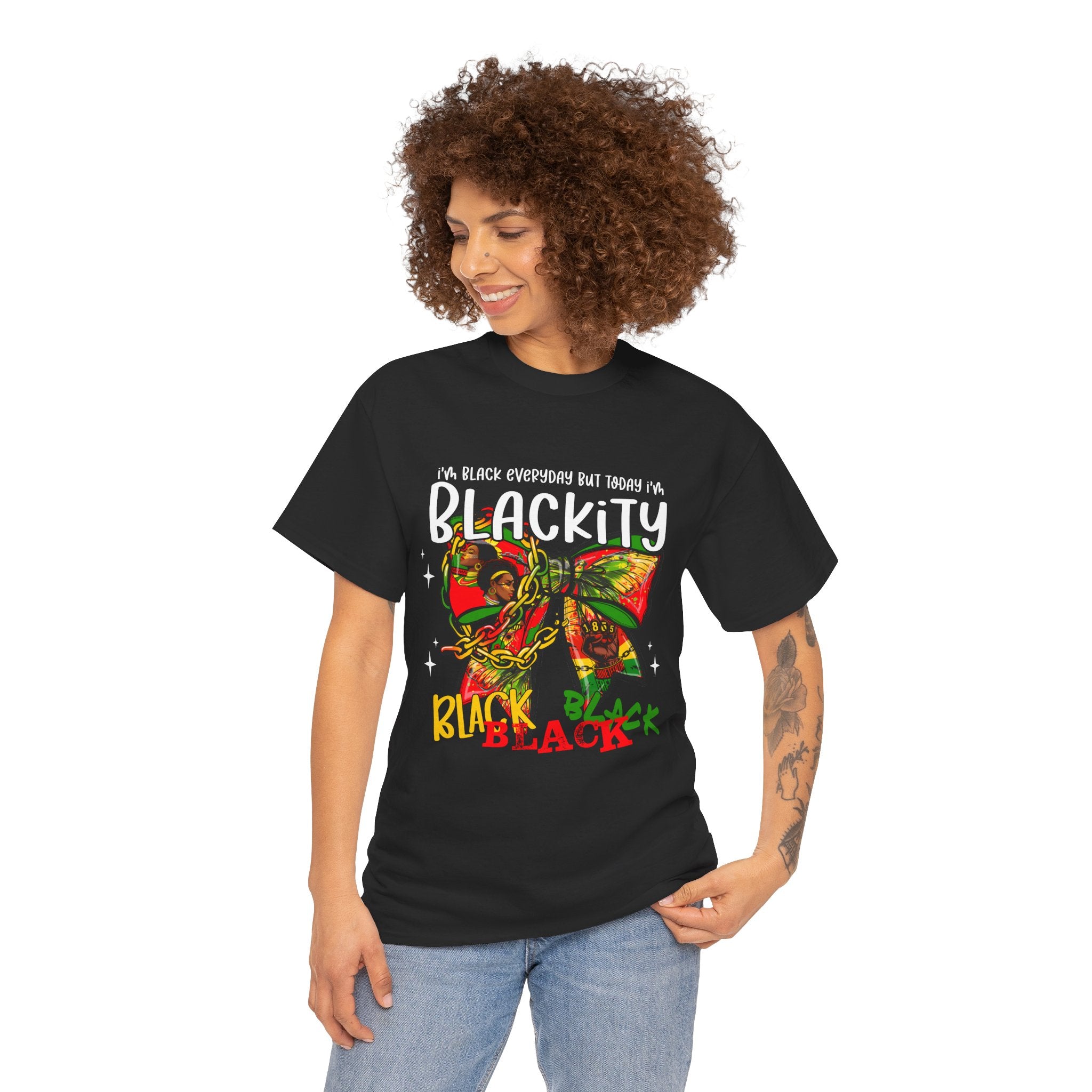 Blackity Blackity T-Shirt – "I'm Black Everybody But Today I'm Blackity" Afrocentric Graphic Tee