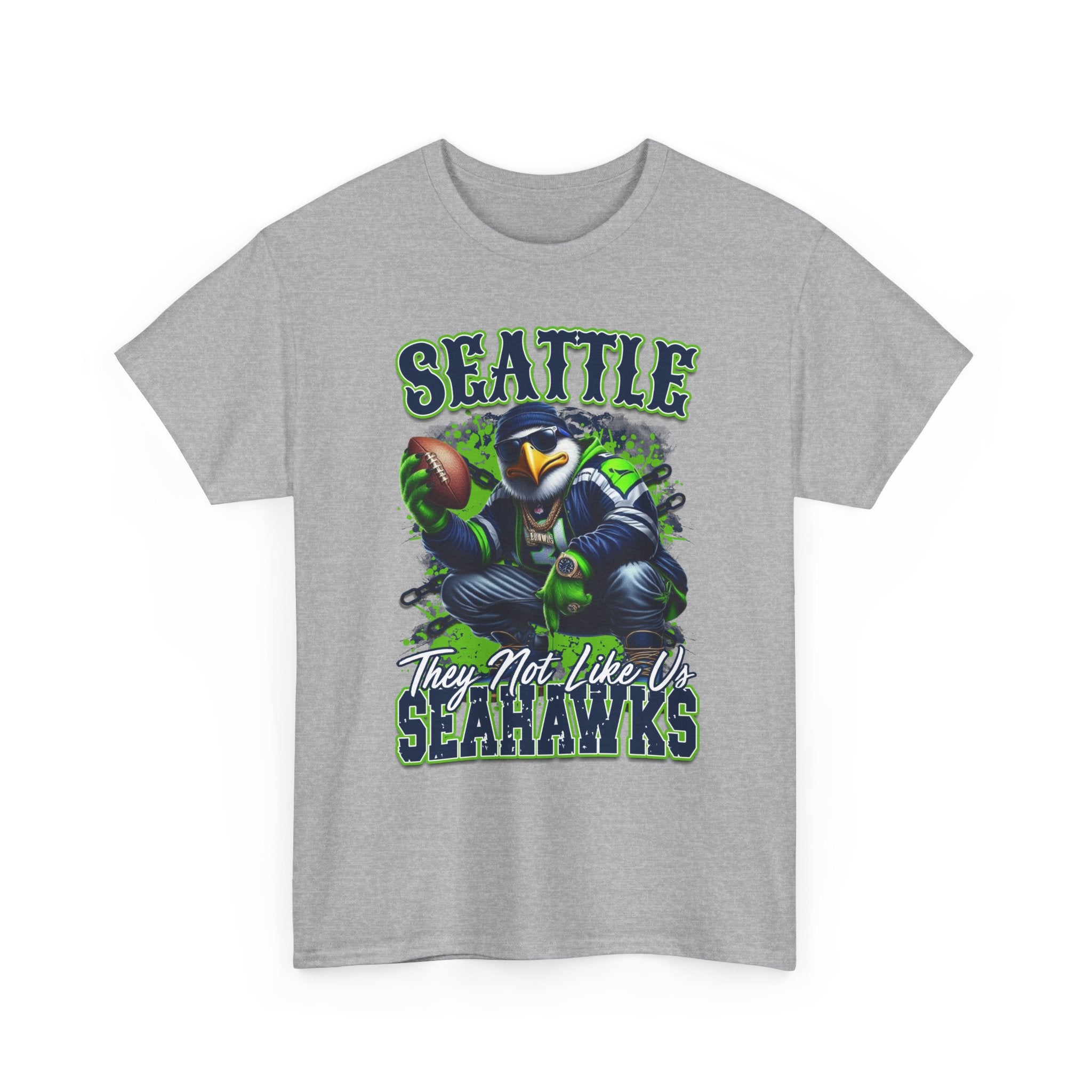 Seattle Seahawks Graphic Tee — "They Not Like Us" Football Fan Shirt