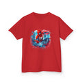 Kids Spider-Man Hero Graphic Tee — Red & Blue City Splash