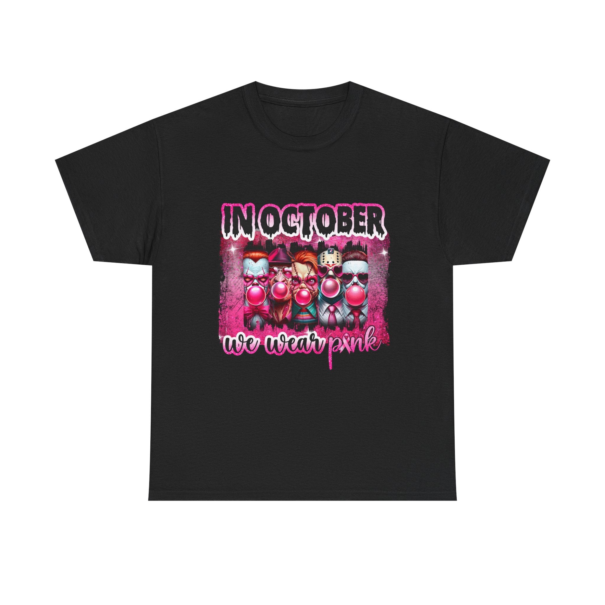 T-Shirt — "In October We Wear Pink" Breast Cancer Awareness Graphic Tee