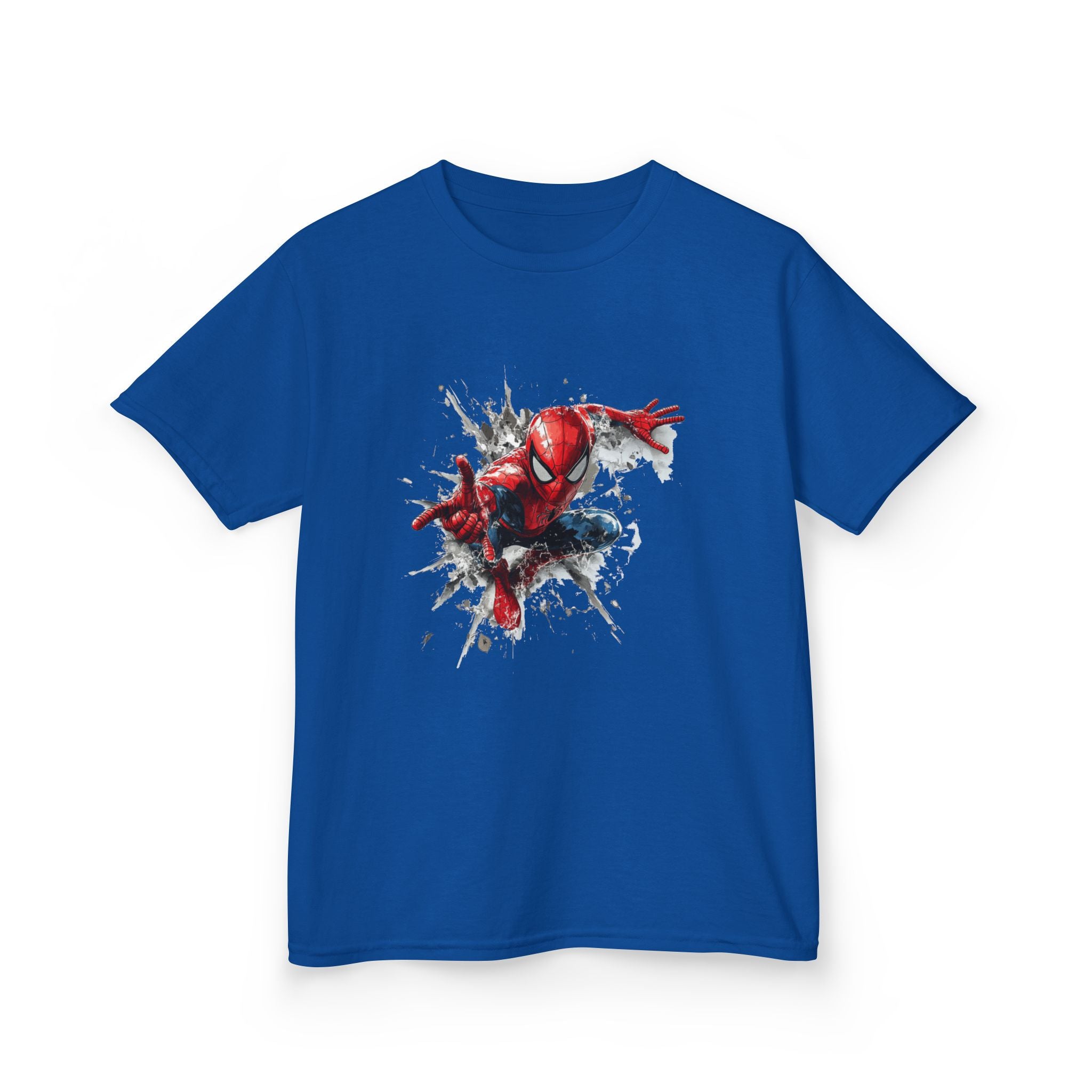 Kids Spider-Man Hero T‑Shirt — Action Pose Splash Graphic