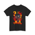 Hakeem Olajuwon Graphic Tee — Retro Red & Yellow Portrait T-Shirt