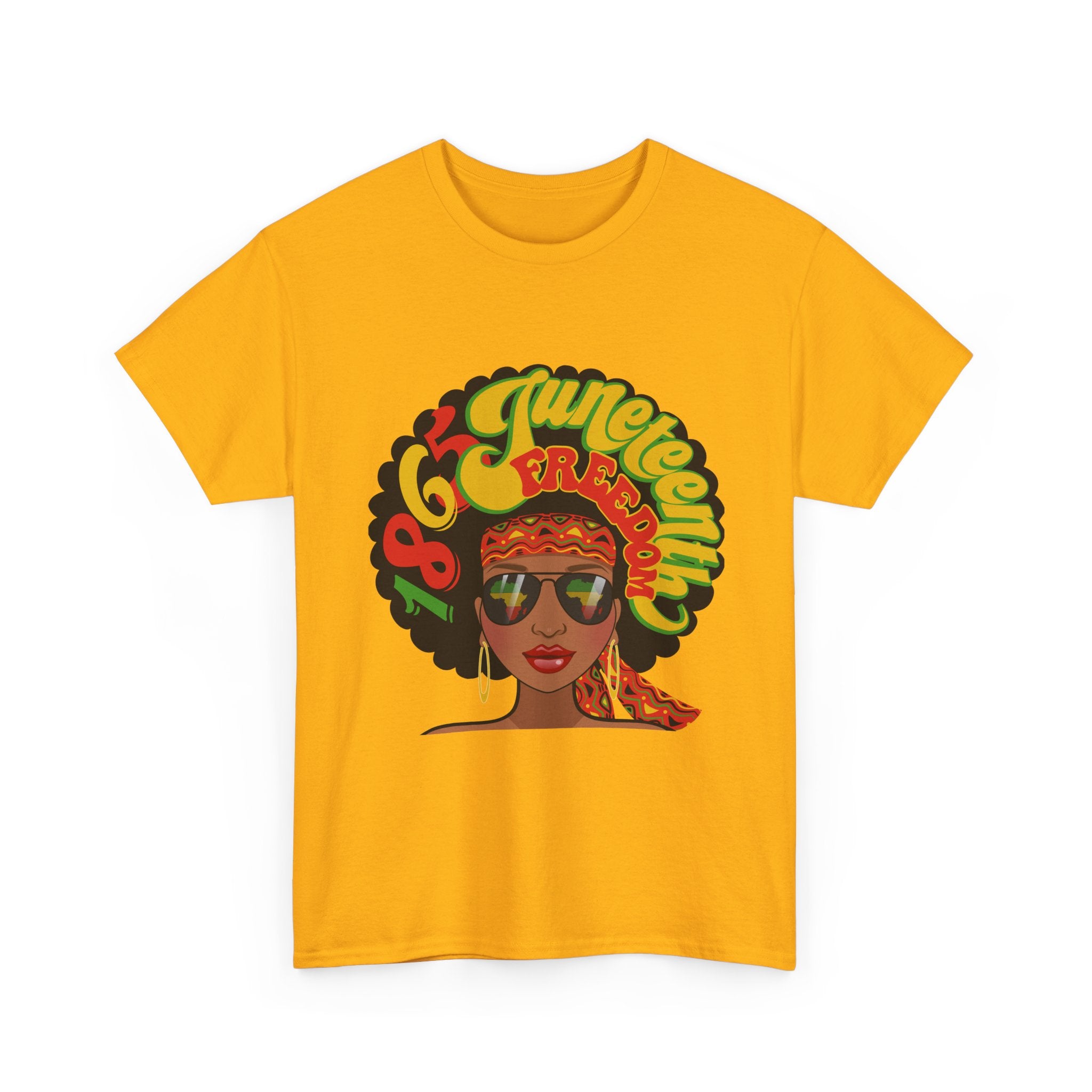 Juneteenth Freedom Afro Graphic T-Shirt