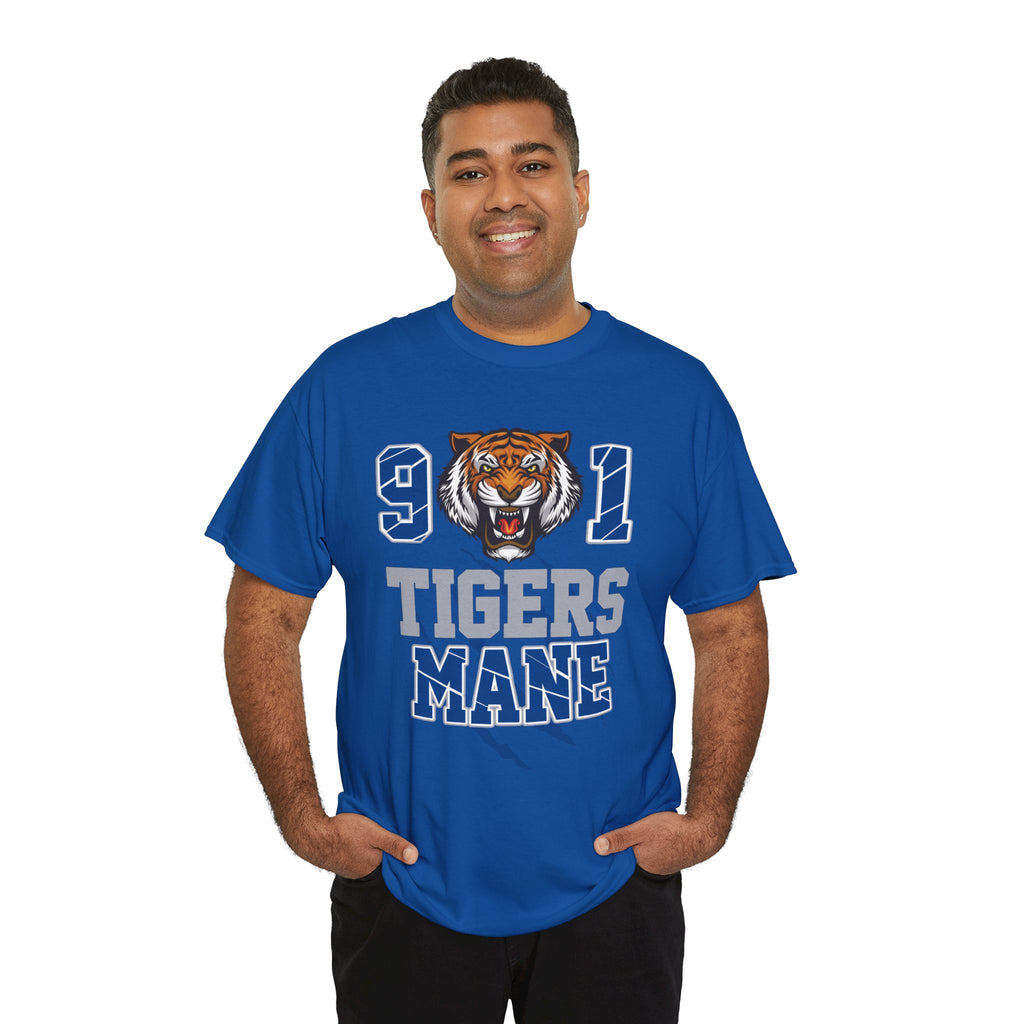Tigers Mane Graphic T-Shirt — 901 Tiger Head College Team Tee