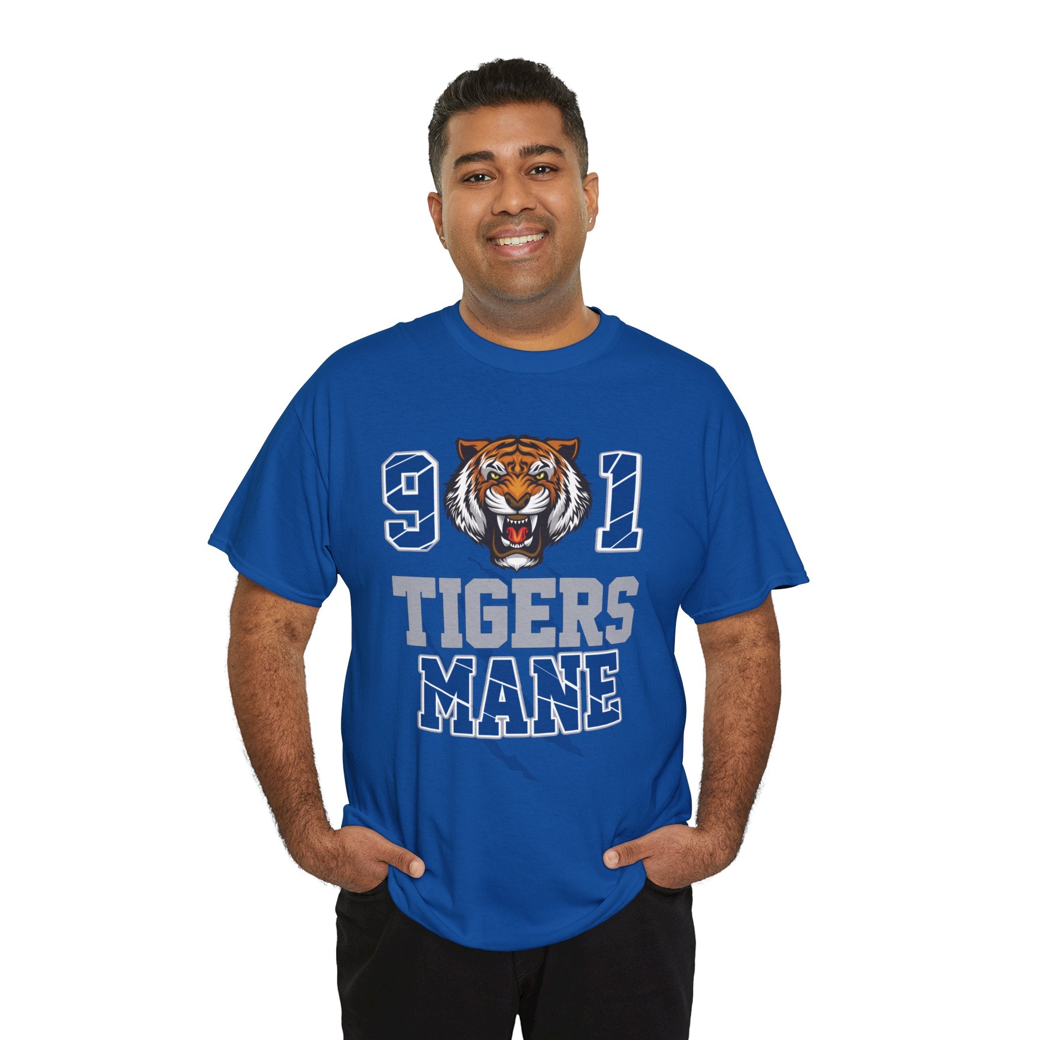 Tigers Mane Graphic T-Shirt — 901 Tiger Head College Team Tee