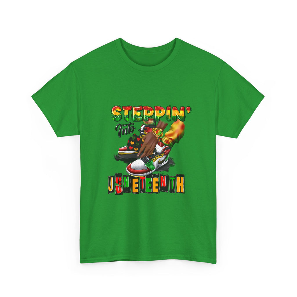 Juneteenth Steppin' T-Shirt — Retro Dance Sneakers Celebration Tee