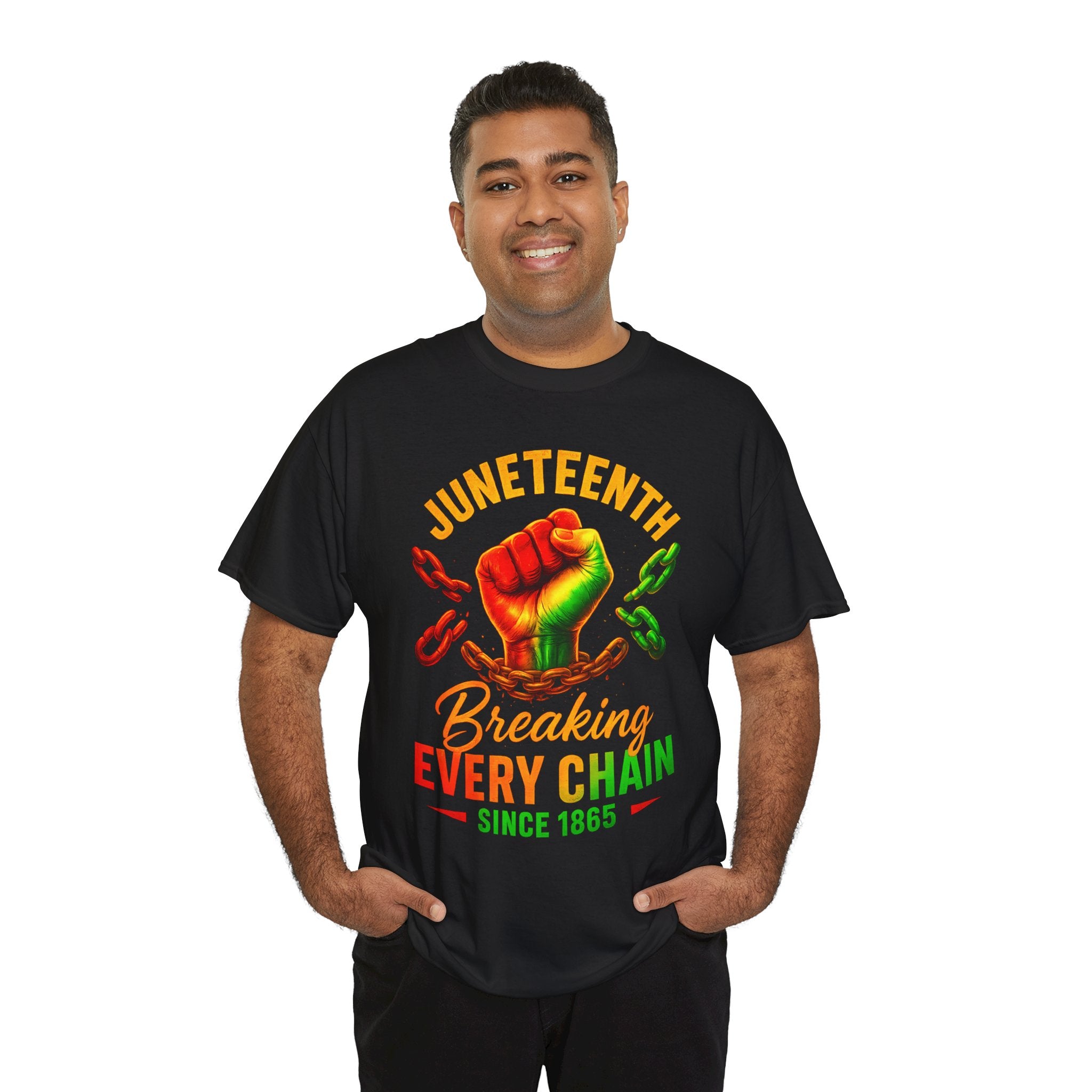 Juneteenth Breaking Every Chain T-Shirt — Freedom Fist Tee (Since 1865)