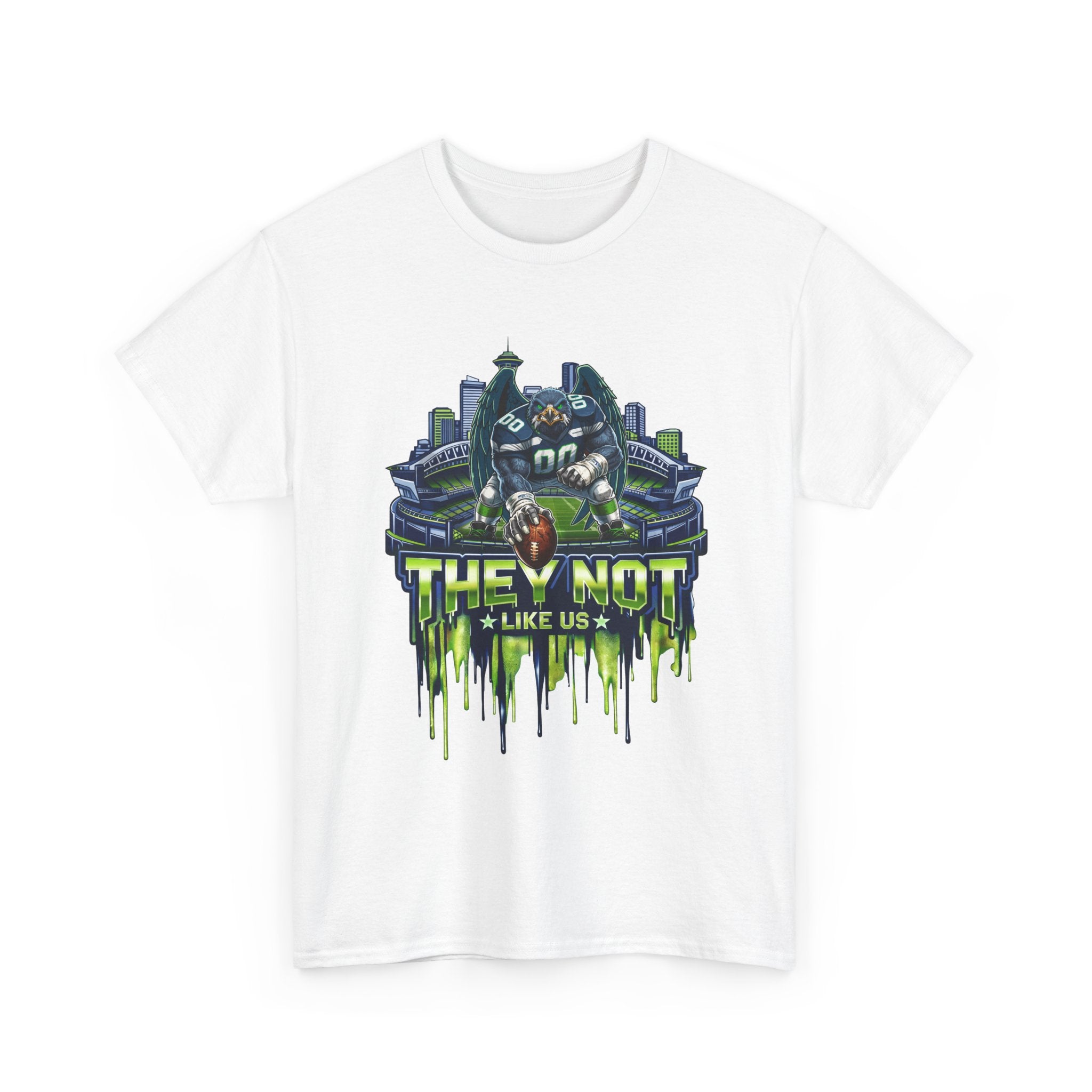 Seattle Seahawks They Not Like Us Stadium Crew T‑Shirt — "They Not Like Us" Graphic Tee
