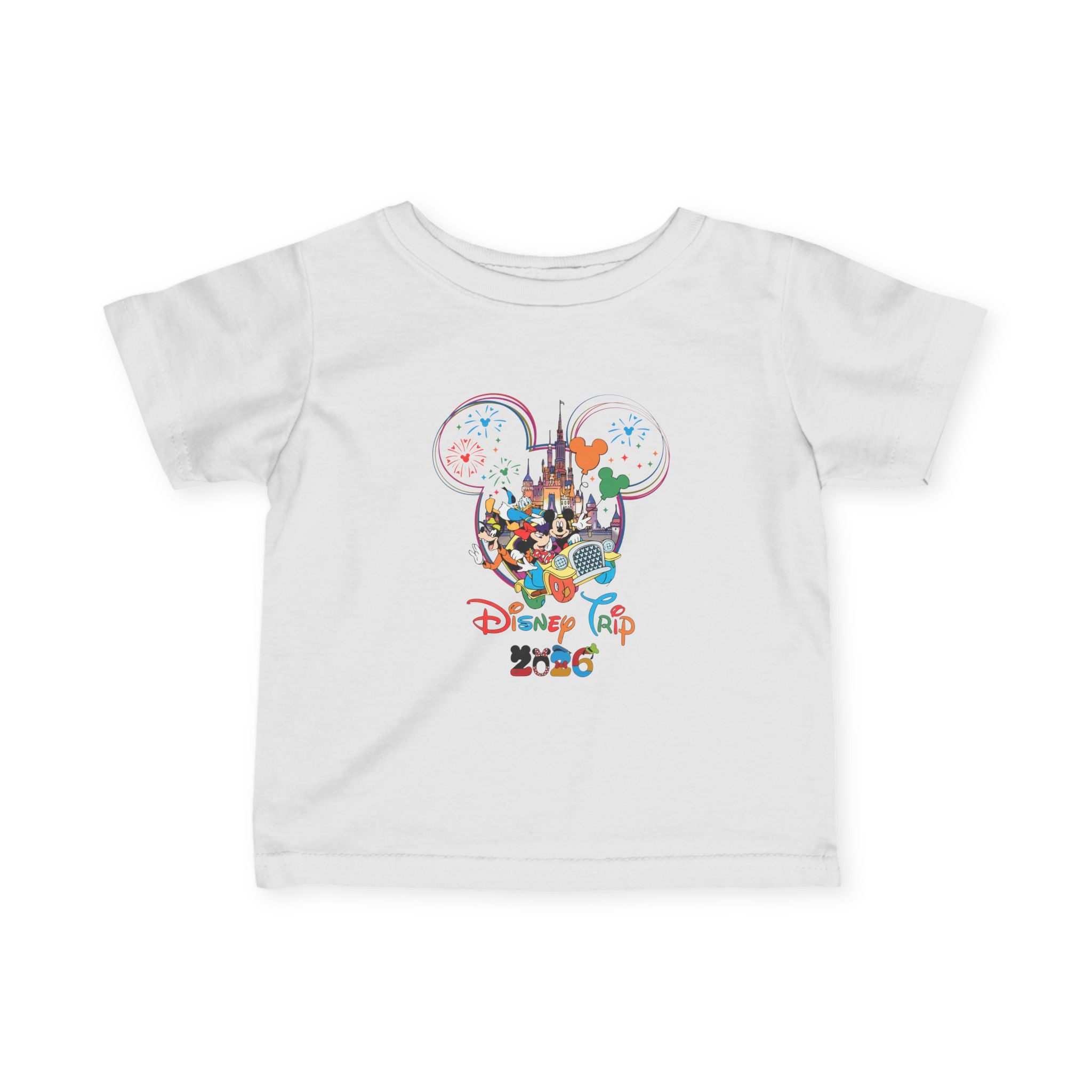 Disney 2026 Infant Tee — Colorful Disney Trip 2026 Mickey Silhouette
