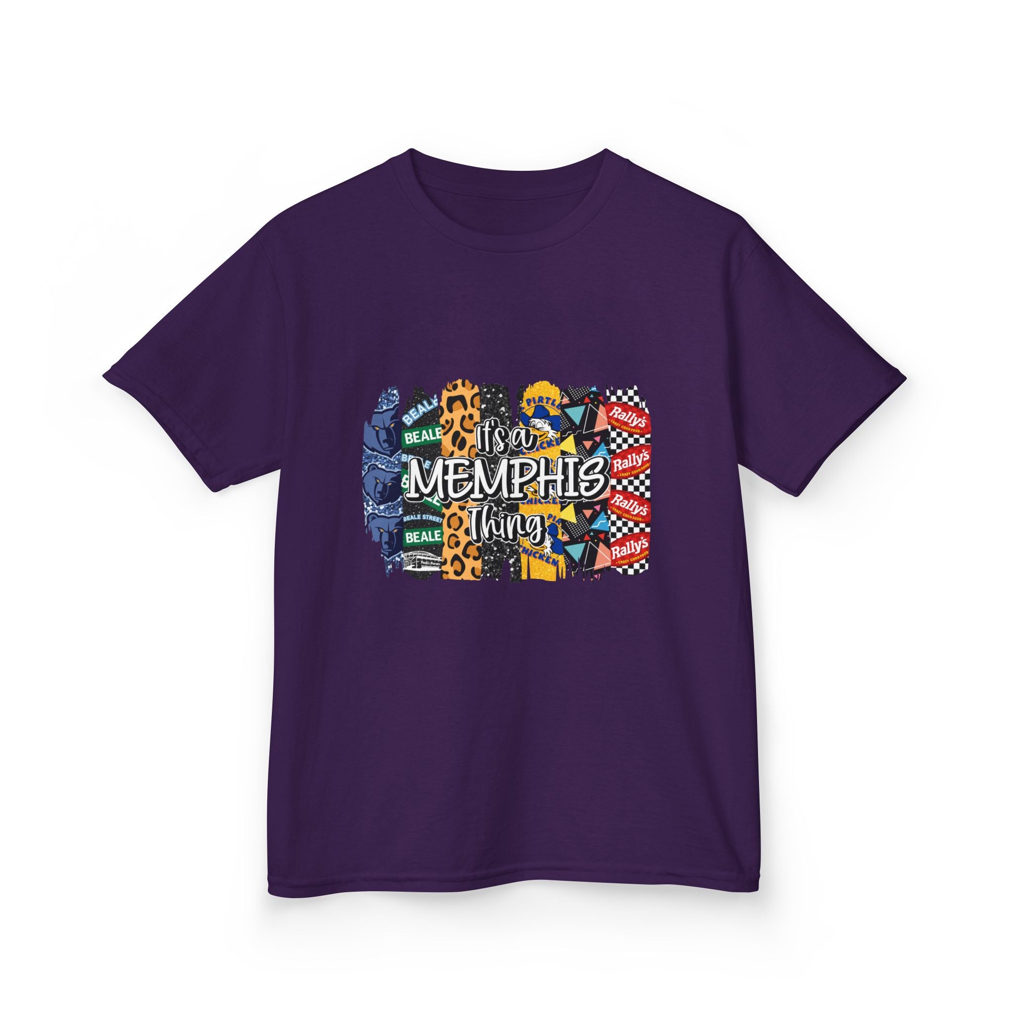 Memphis Kids T‑Shirt — Colorful Memphis City Pattern Tee