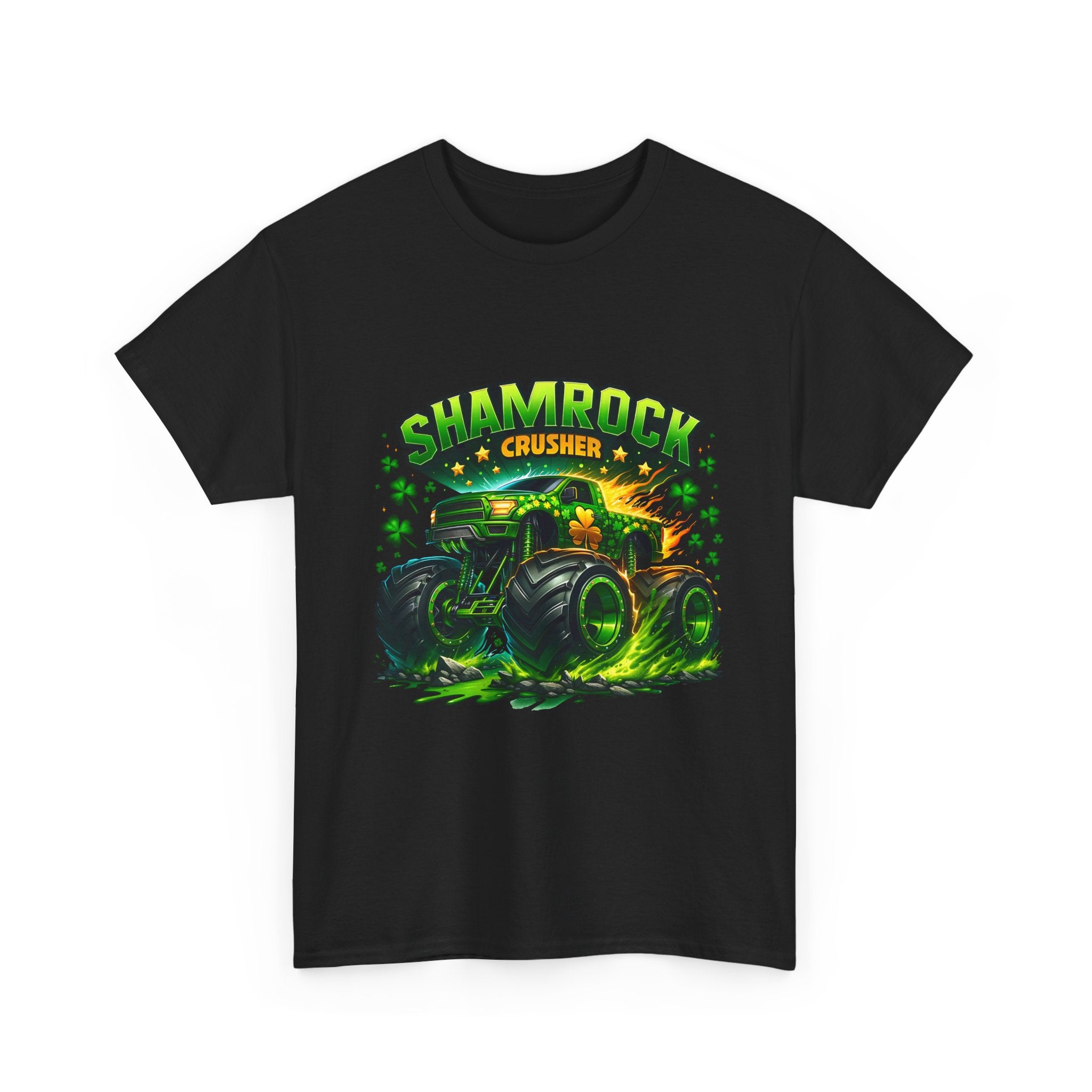 Shamrock Crusher Monster Truck T‑Shirt