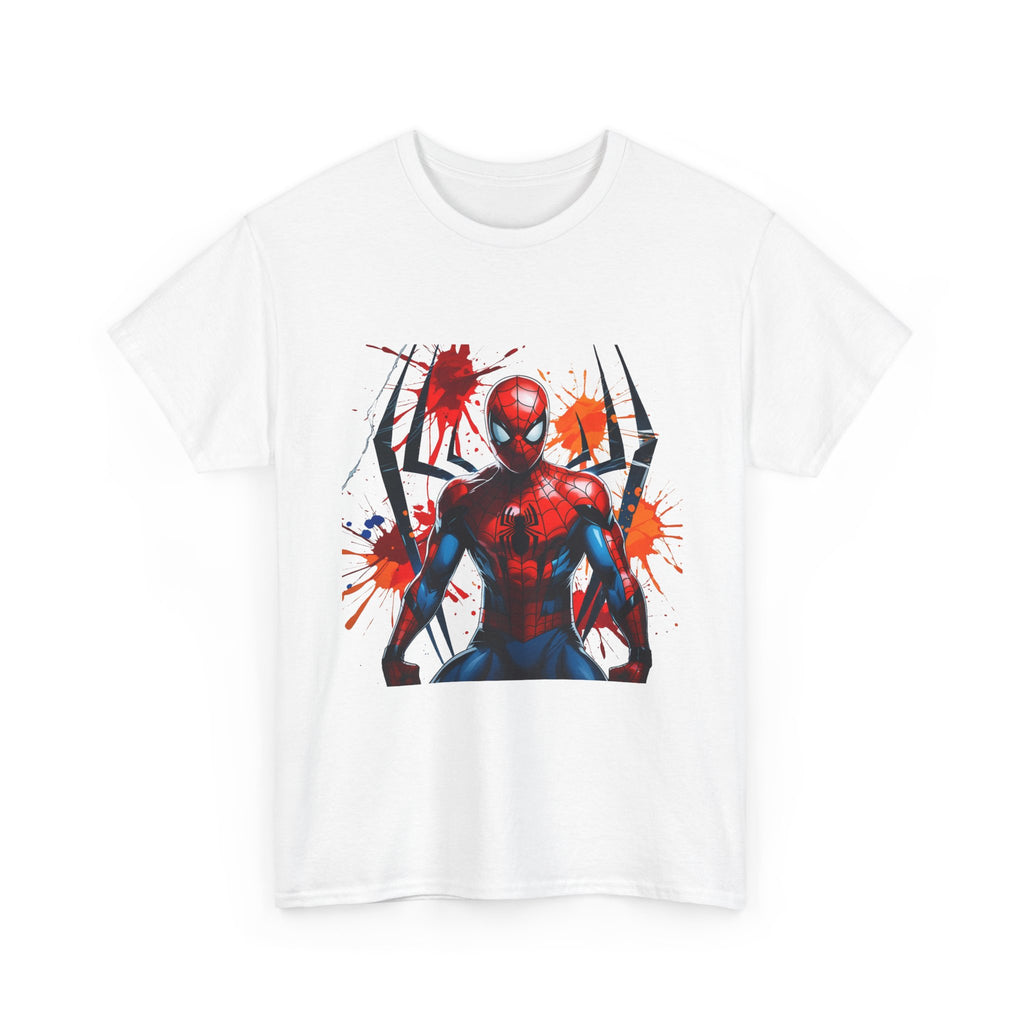 Spider-Man Graphic Superhero Tee - Red & Blue Webbed Design