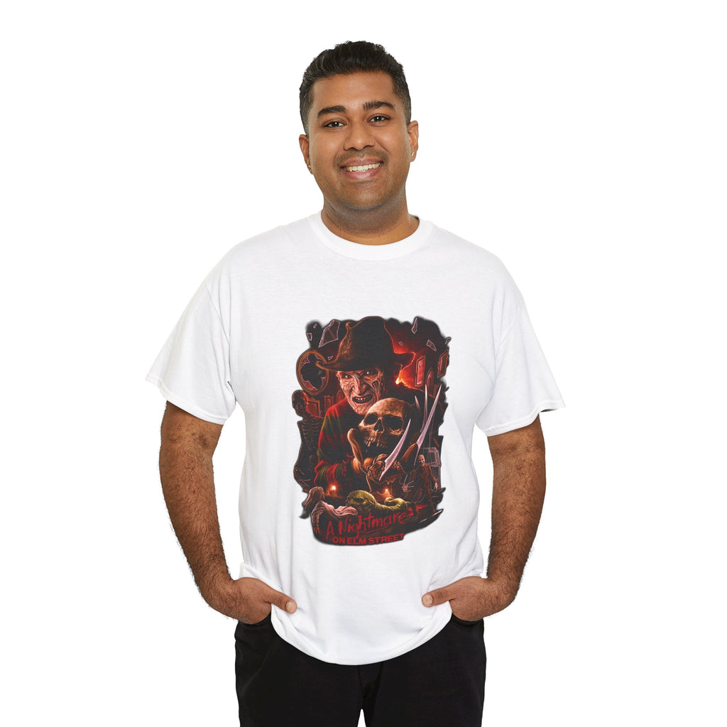 Horror Movie Graphic Tee — Freddy Krueger Inspired "One Two... Never Sleep Again" T-Shirt
